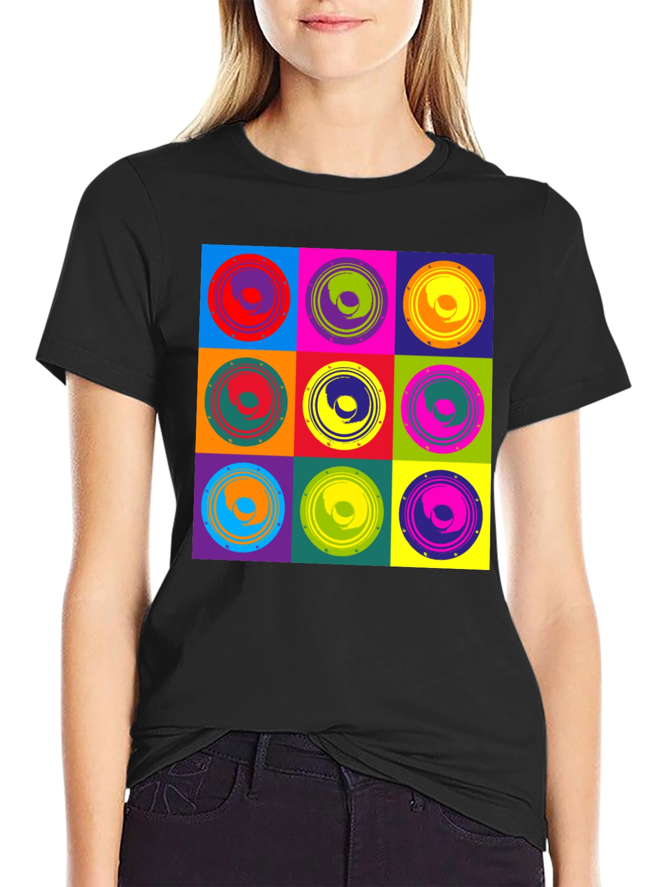 Retro Pop Art Speaker Graphic Tee