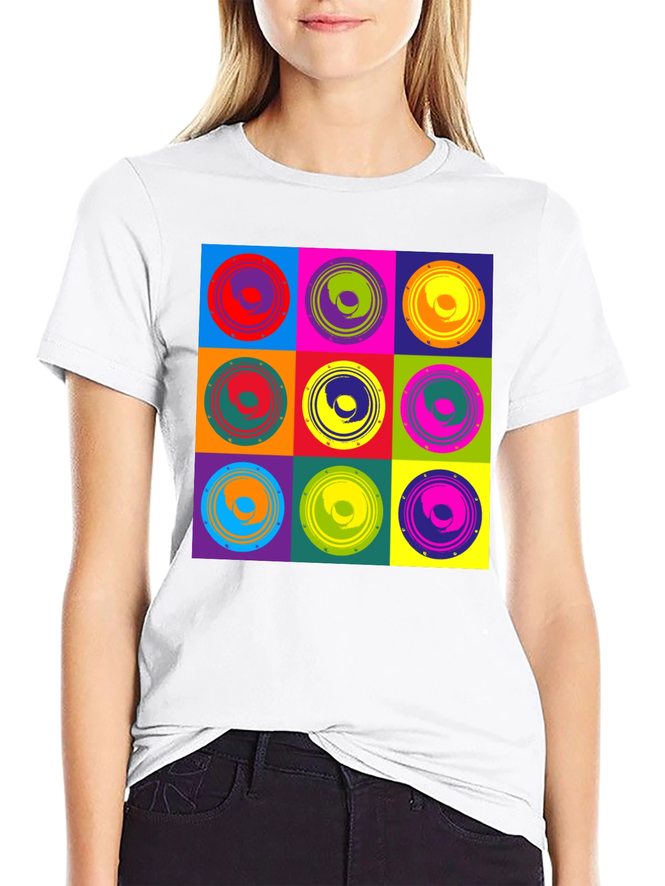 Retro Pop Art Speaker Graphic Tee