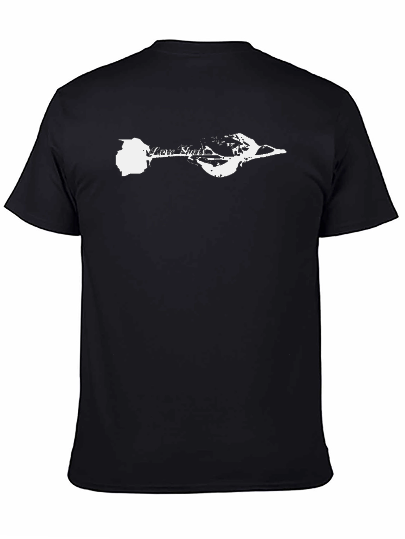 Love Hurts Rose Graphic Tee - Black T-Shirt
