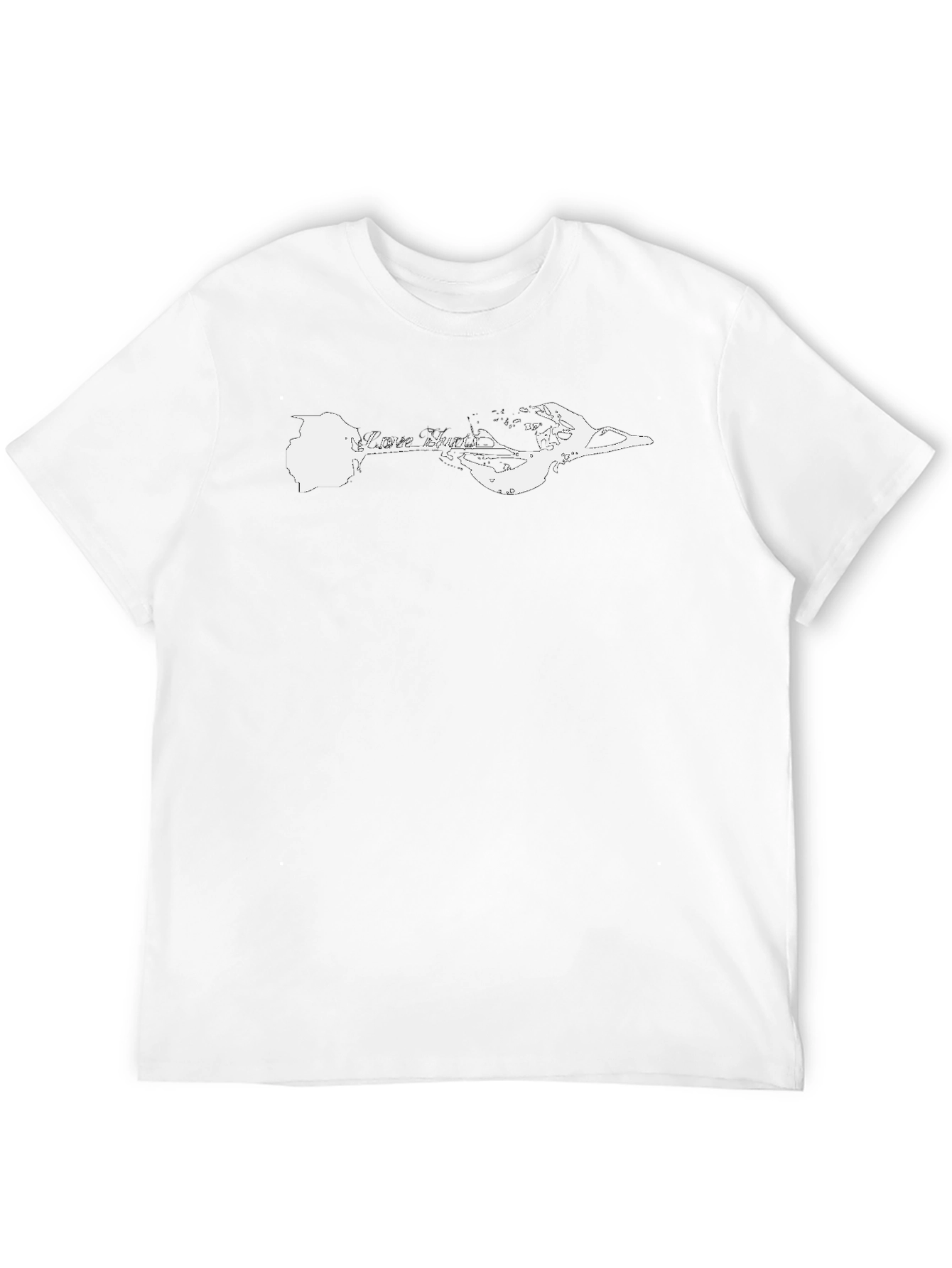 Love Hurts Rose Graphic Tee - Black T-Shirt