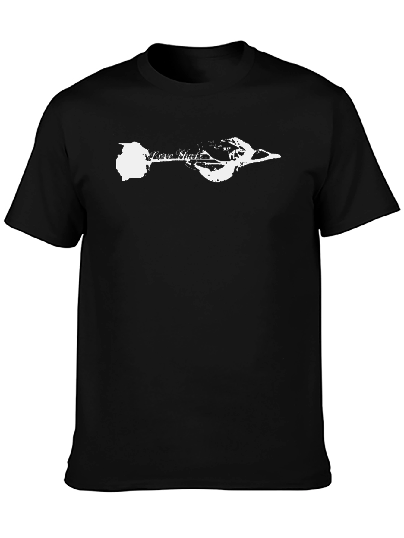 Love Hurts Rose Graphic Tee - Black T-Shirt