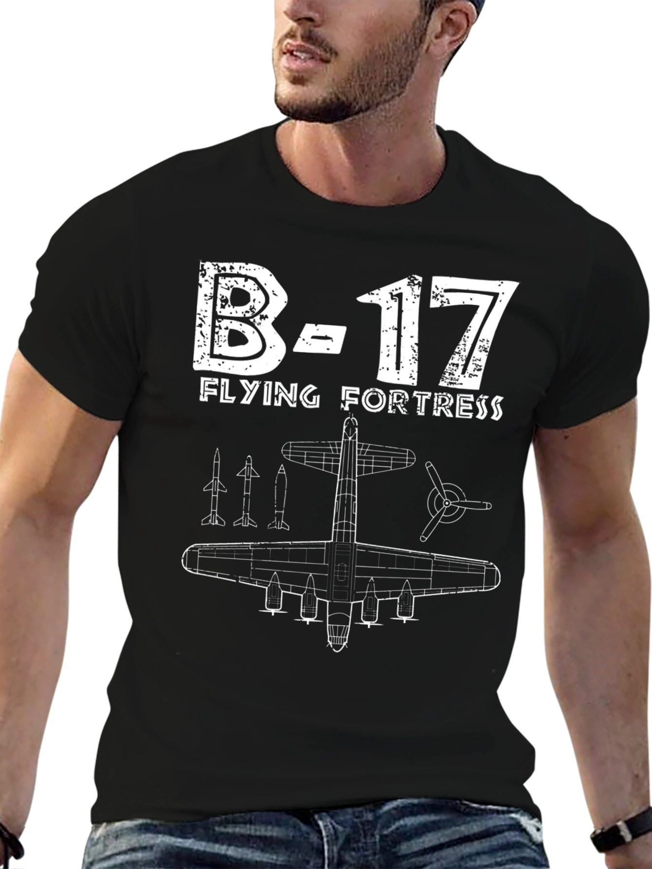 B-17 Flying Fortress Graphic T-Shirt