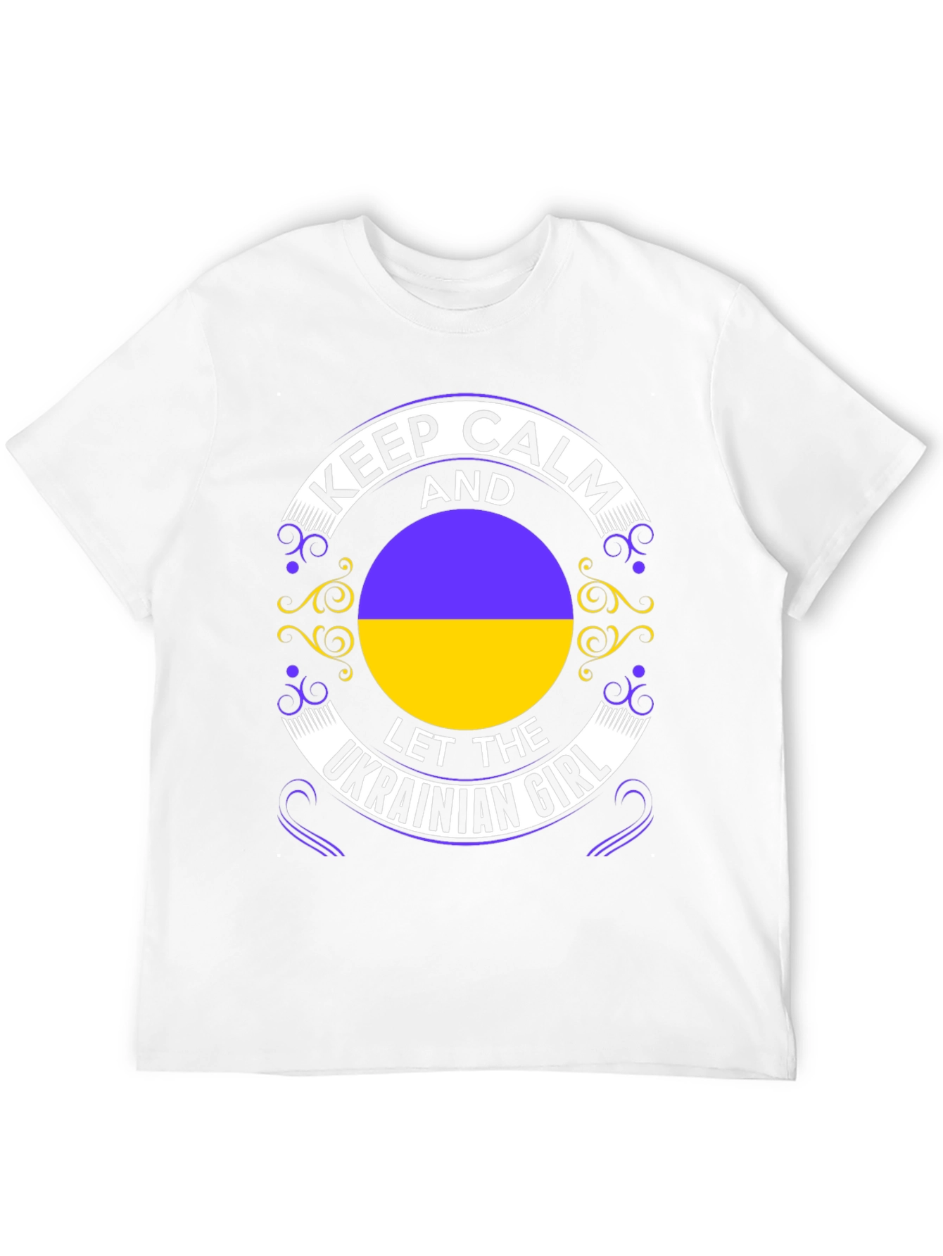 Keep Calm Ukrainian Girl Black T-Shirt