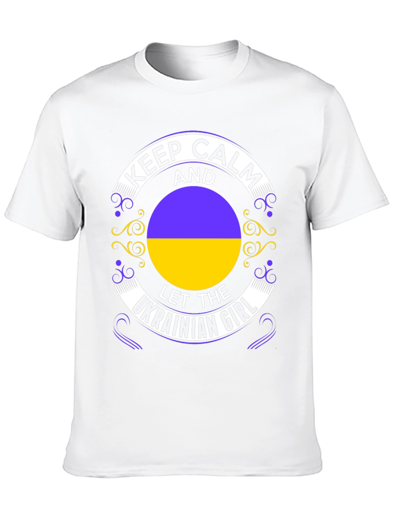 Keep Calm Ukrainian Girl Black T-Shirt