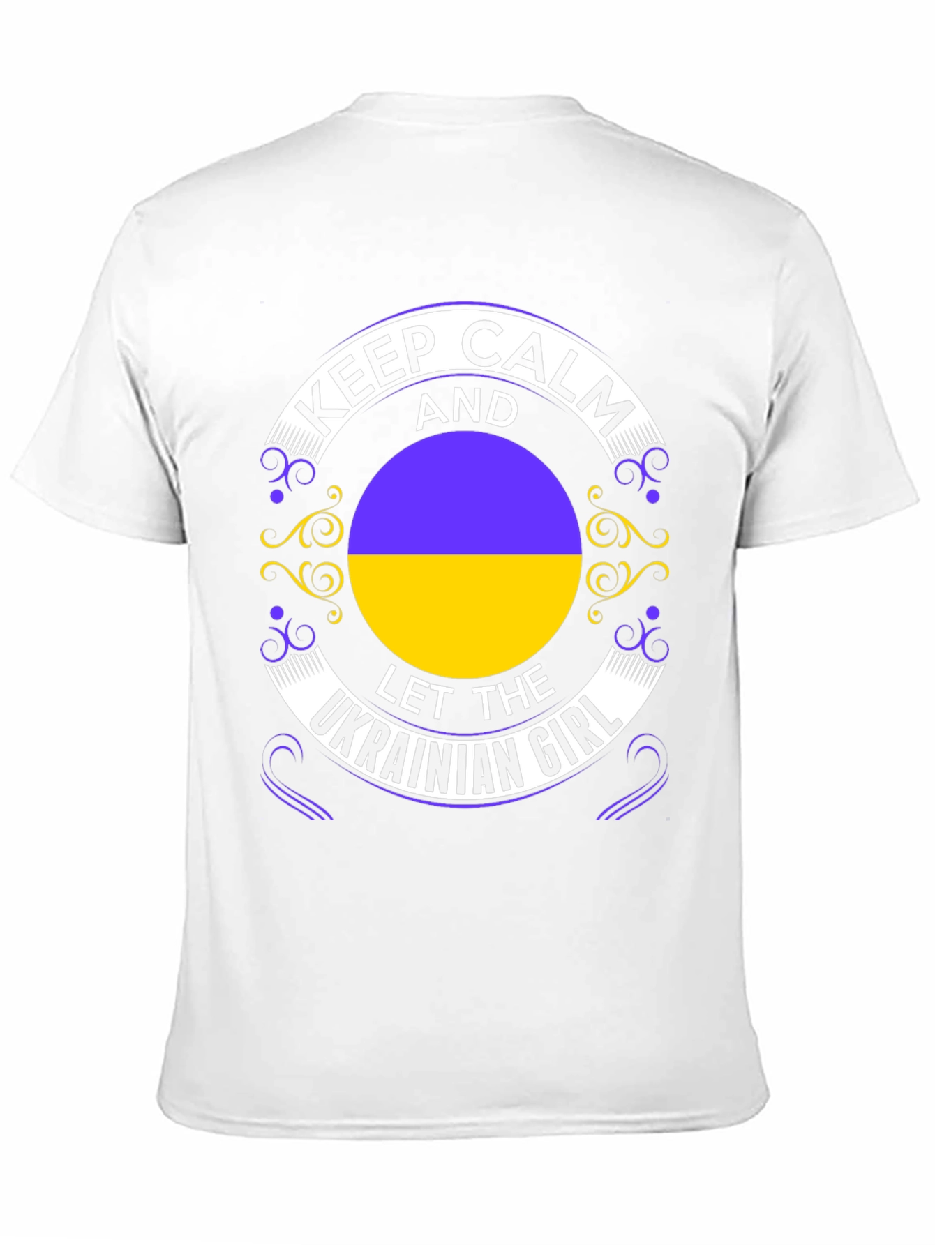 Keep Calm Ukrainian Girl Black T-Shirt