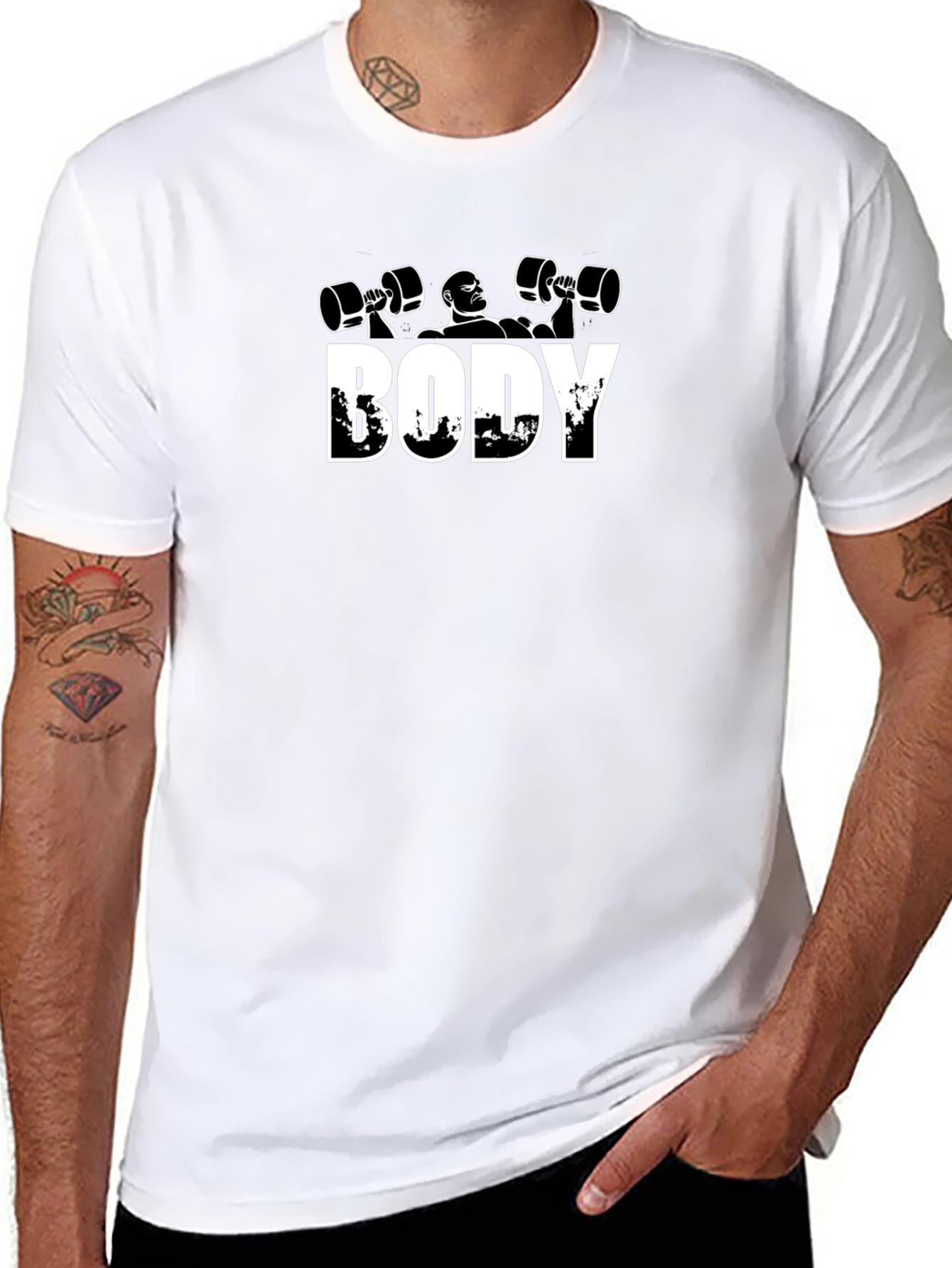 Bodybuilding Graphic T-Shirt - Gym Workout Tee