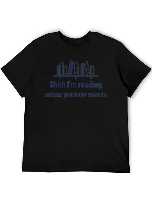 Reading & Snacks Graphic T-Shirt - Book Lover Tee