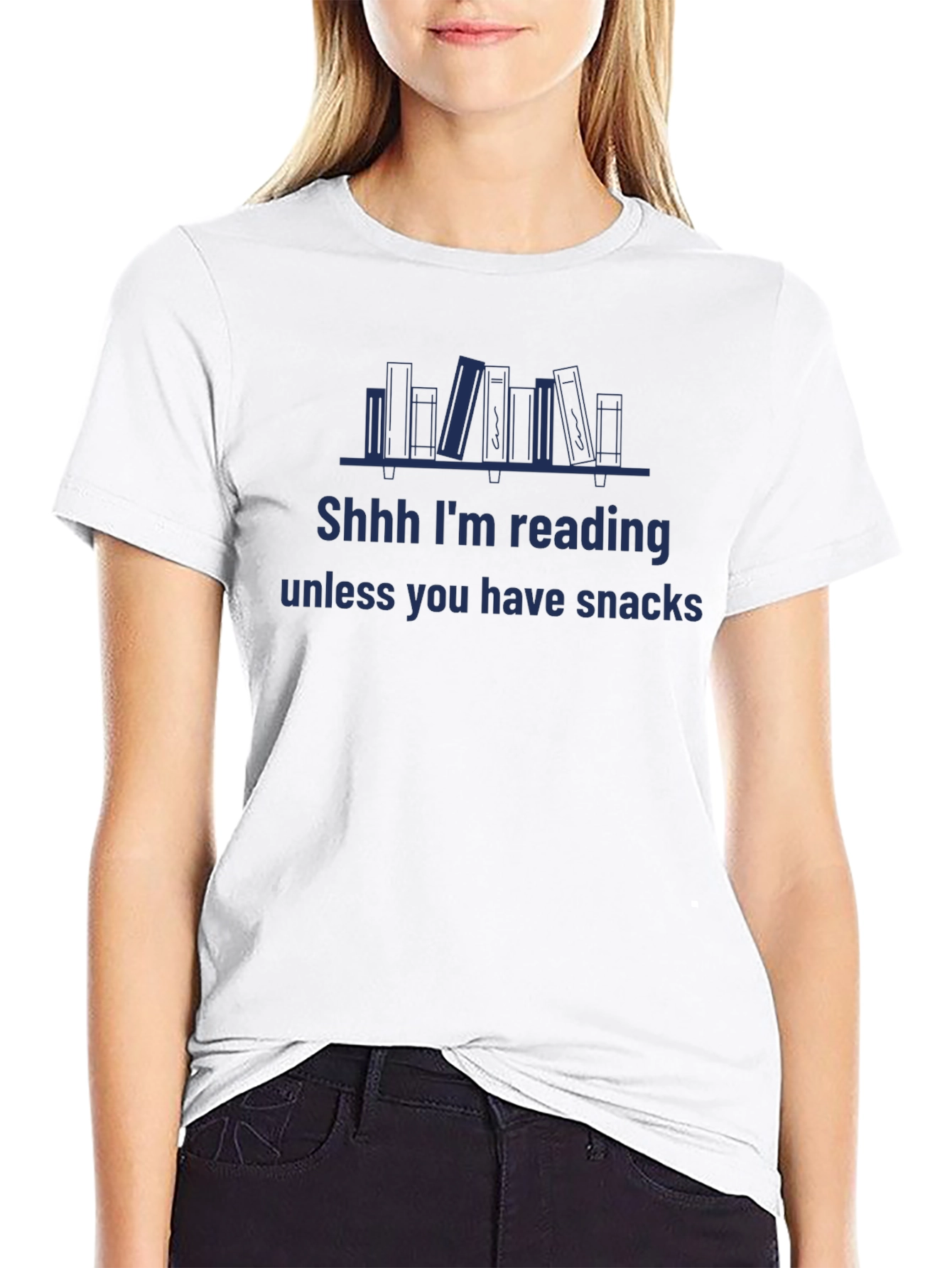 Reading & Snacks Graphic T-Shirt - Book Lover Tee