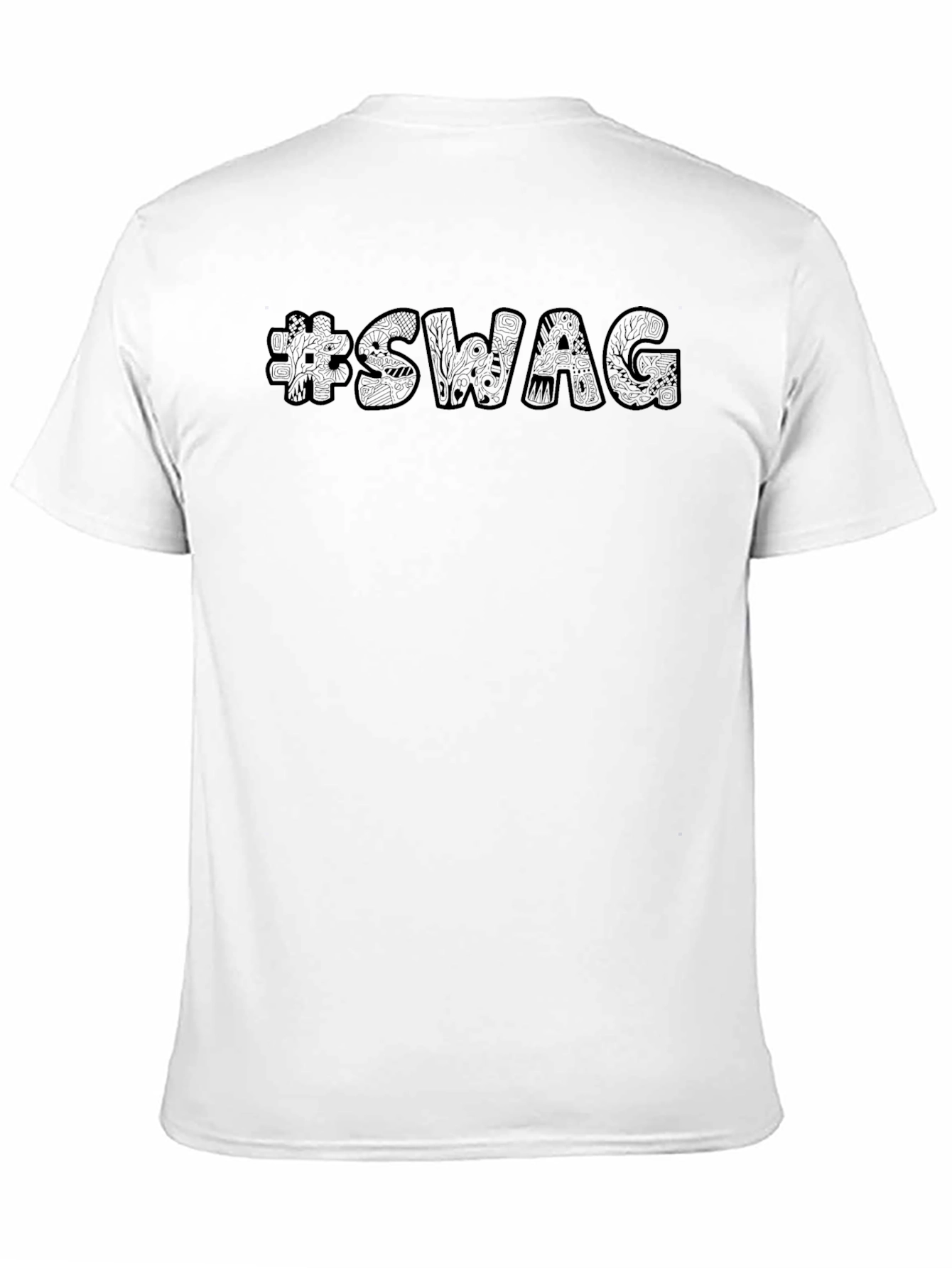 Cool #SWAG Graphic Black T-Shirt