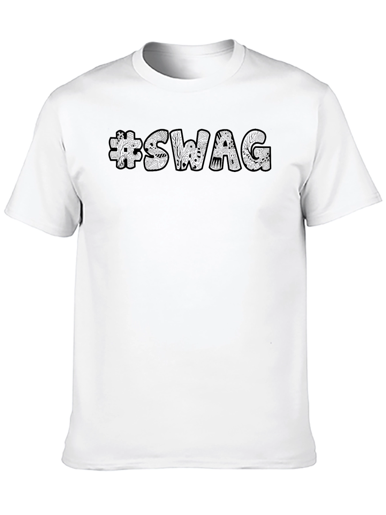 Cool #SWAG Graphic Black T-Shirt