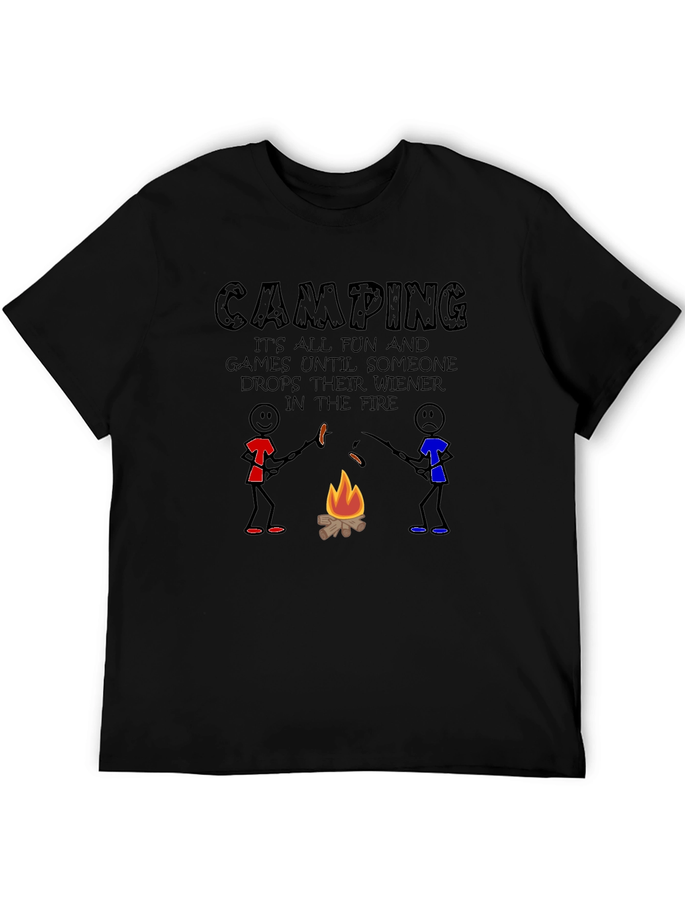Camping Wiener Drop T-Shirt