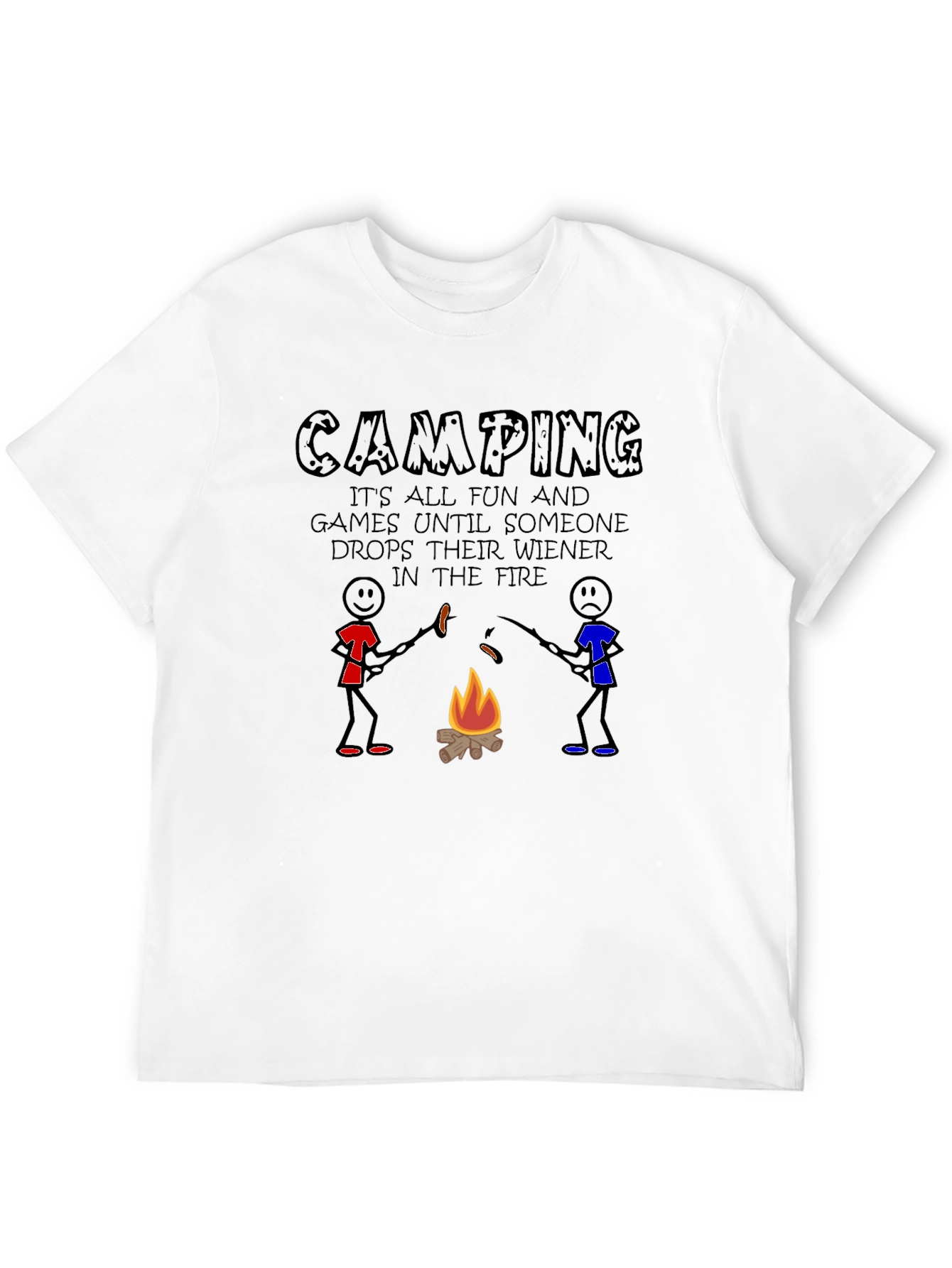 Camping Wiener Drop T-Shirt