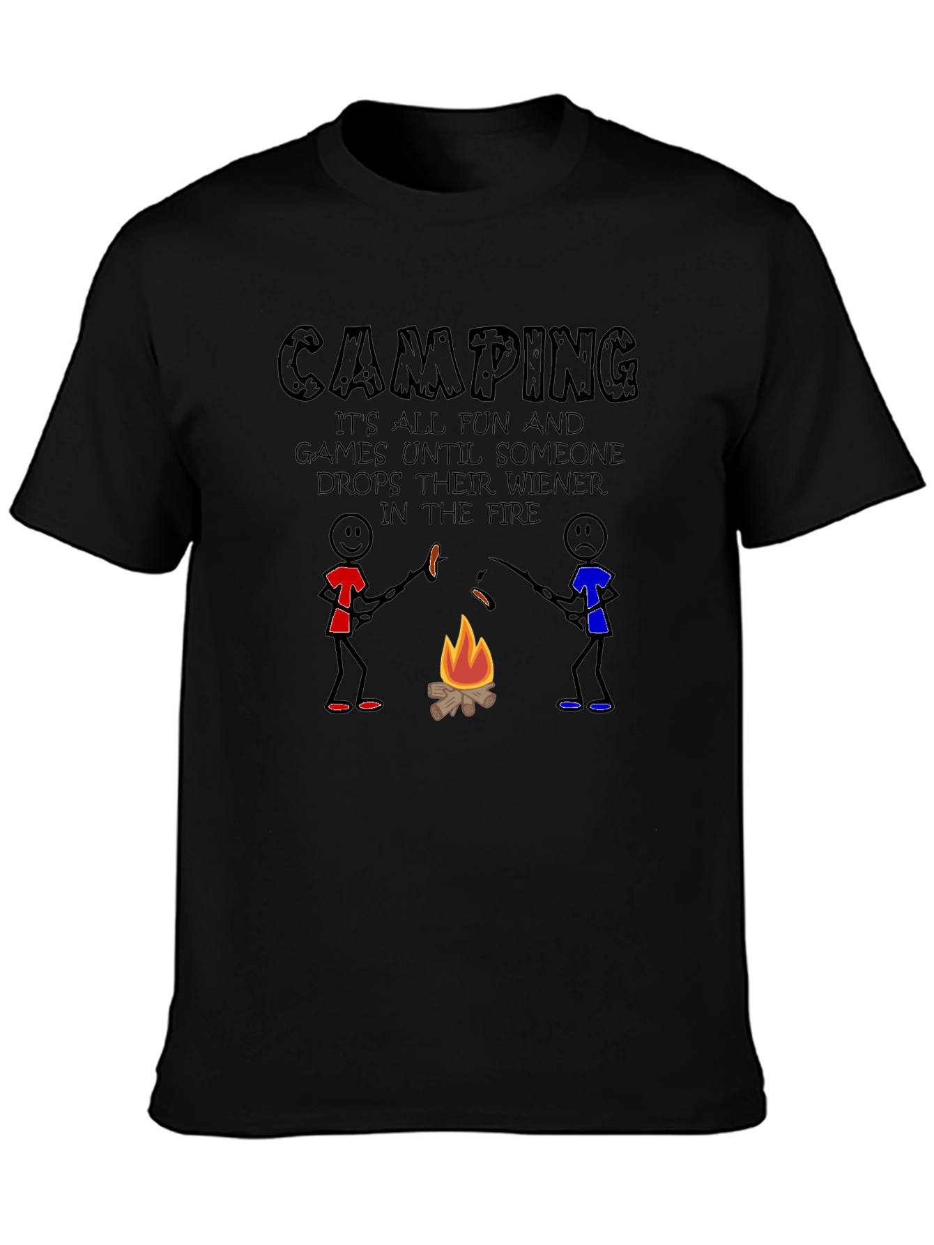 Camping Wiener Drop T-Shirt