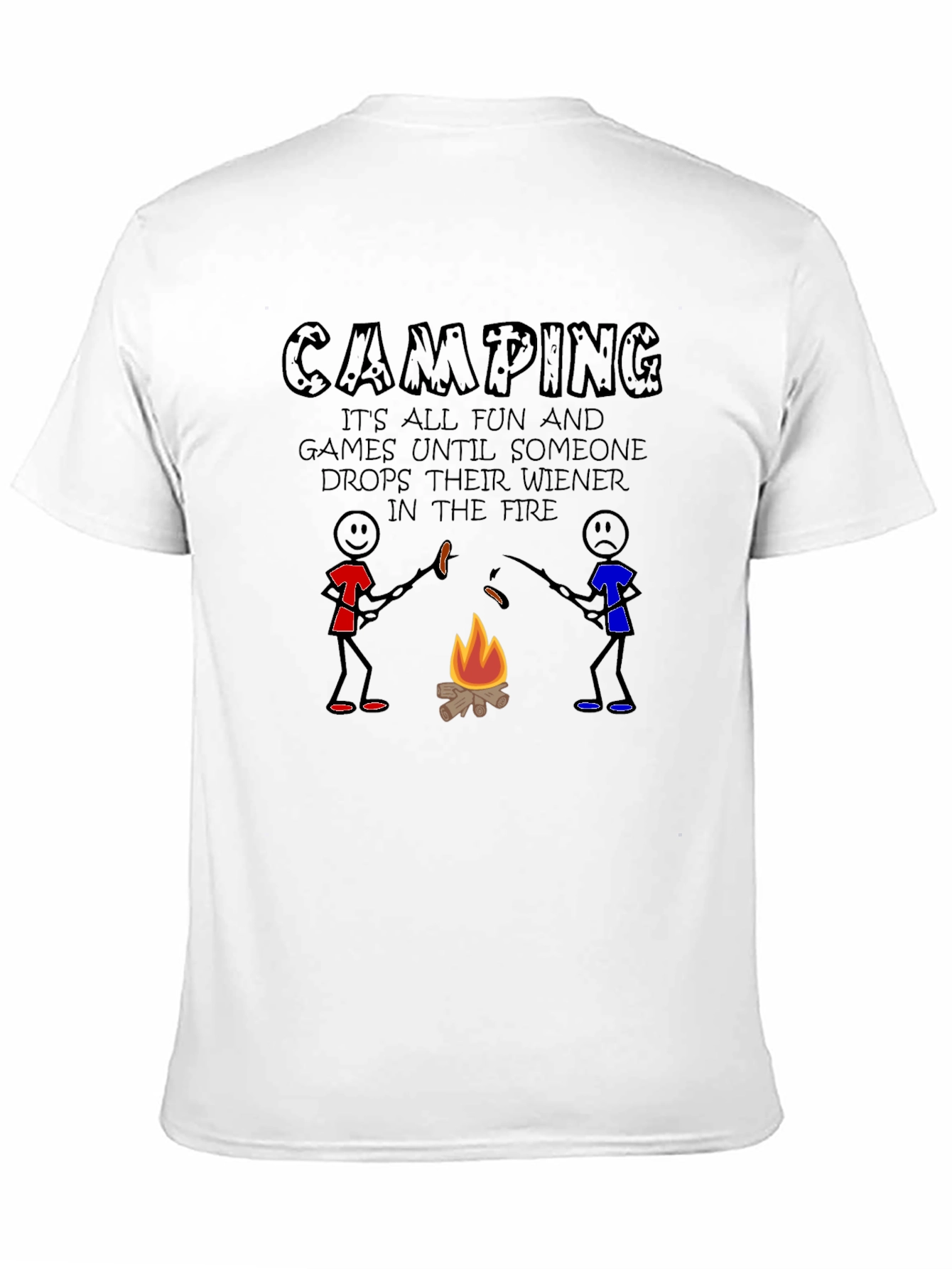 Camping Wiener Drop T-Shirt