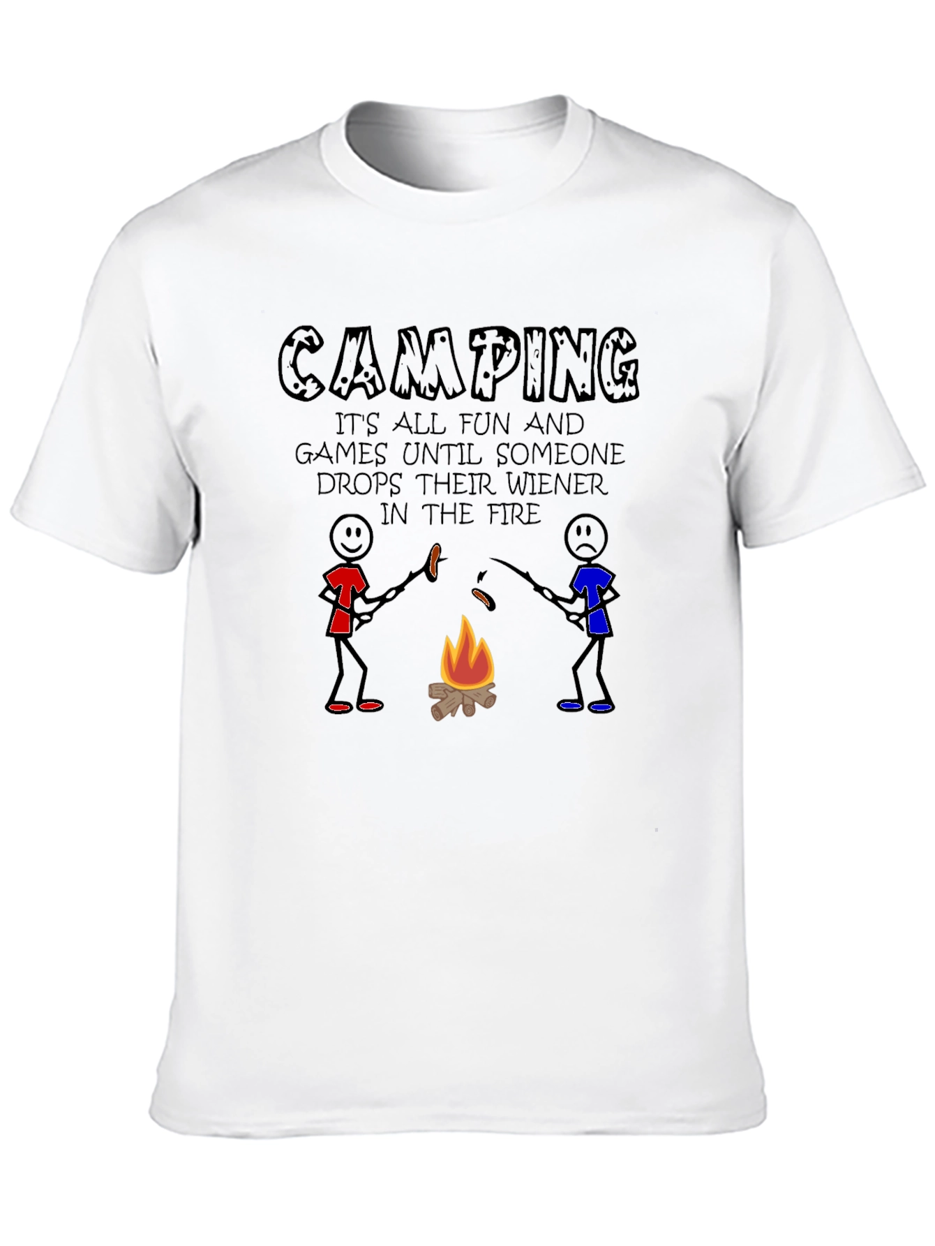 Camping Wiener Drop T-Shirt