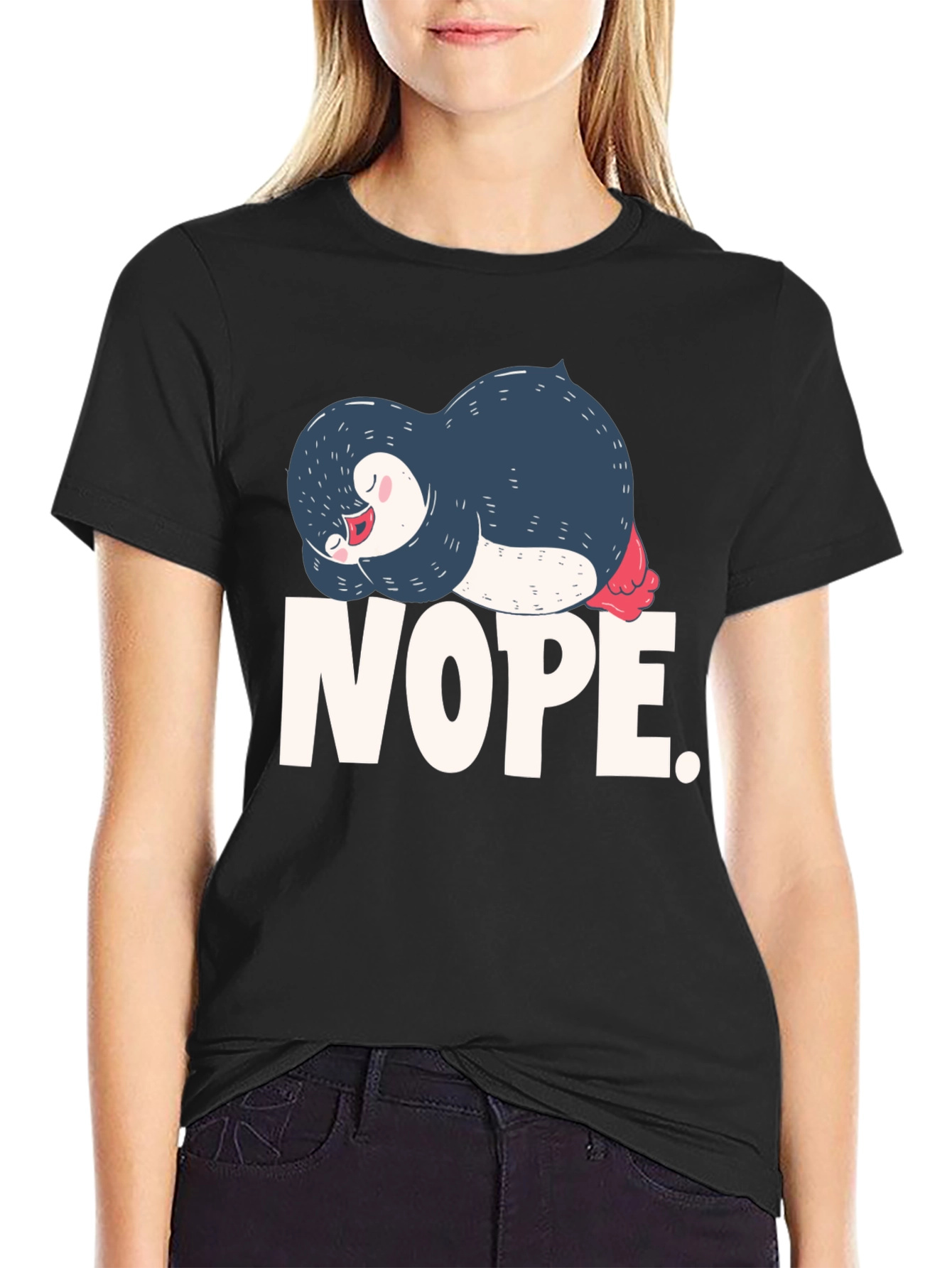 Nope Sloth Penguin T-Shirt