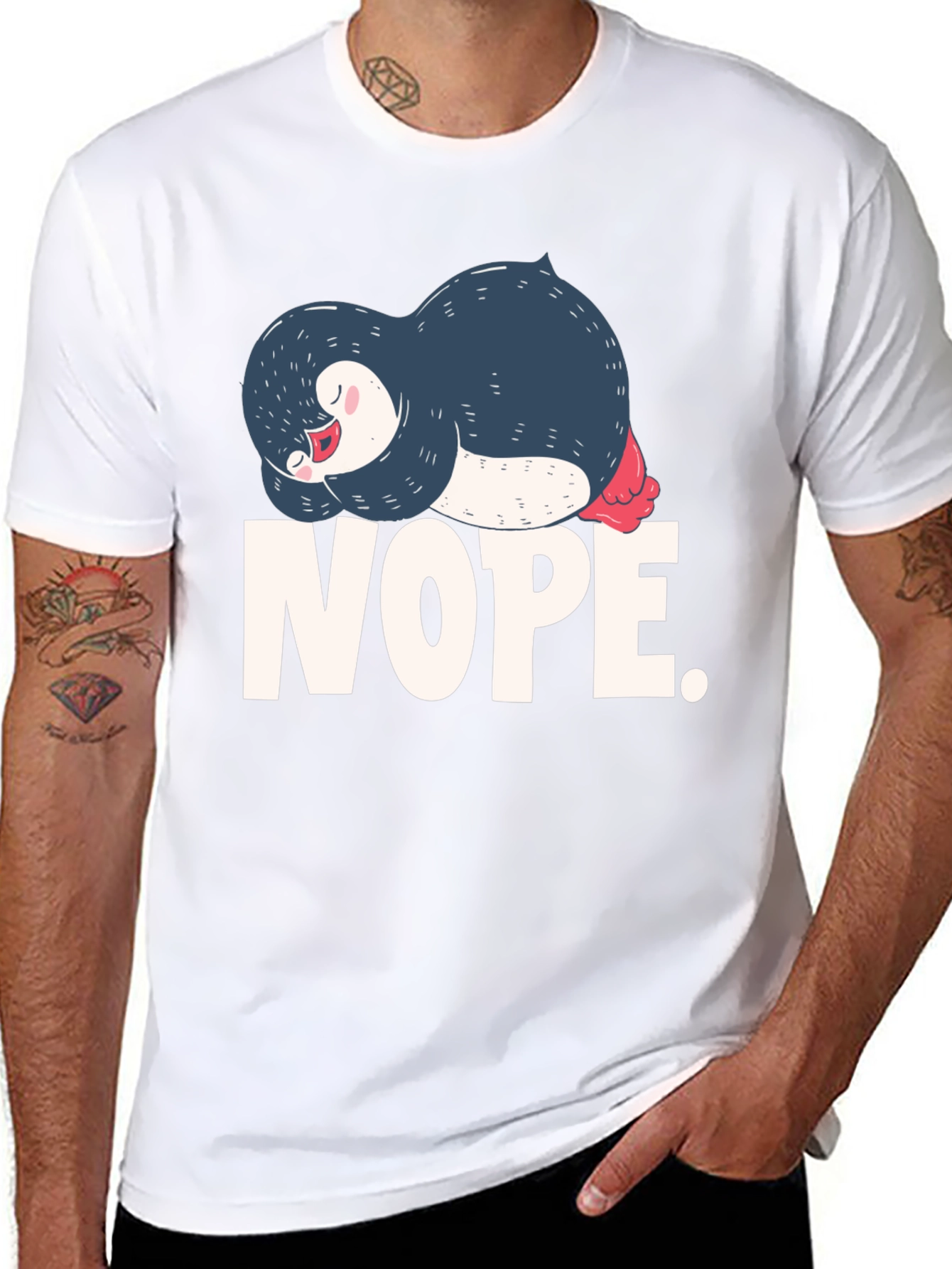 Nope Sloth Penguin T-Shirt