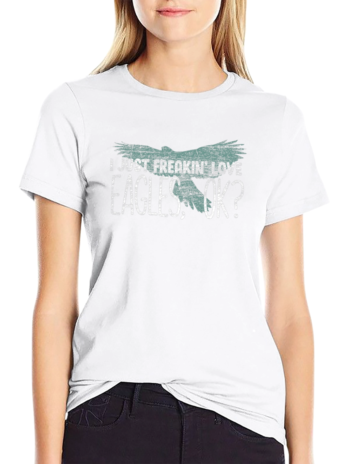 I Just Freakin Love Eagles OK? Graphic Tee