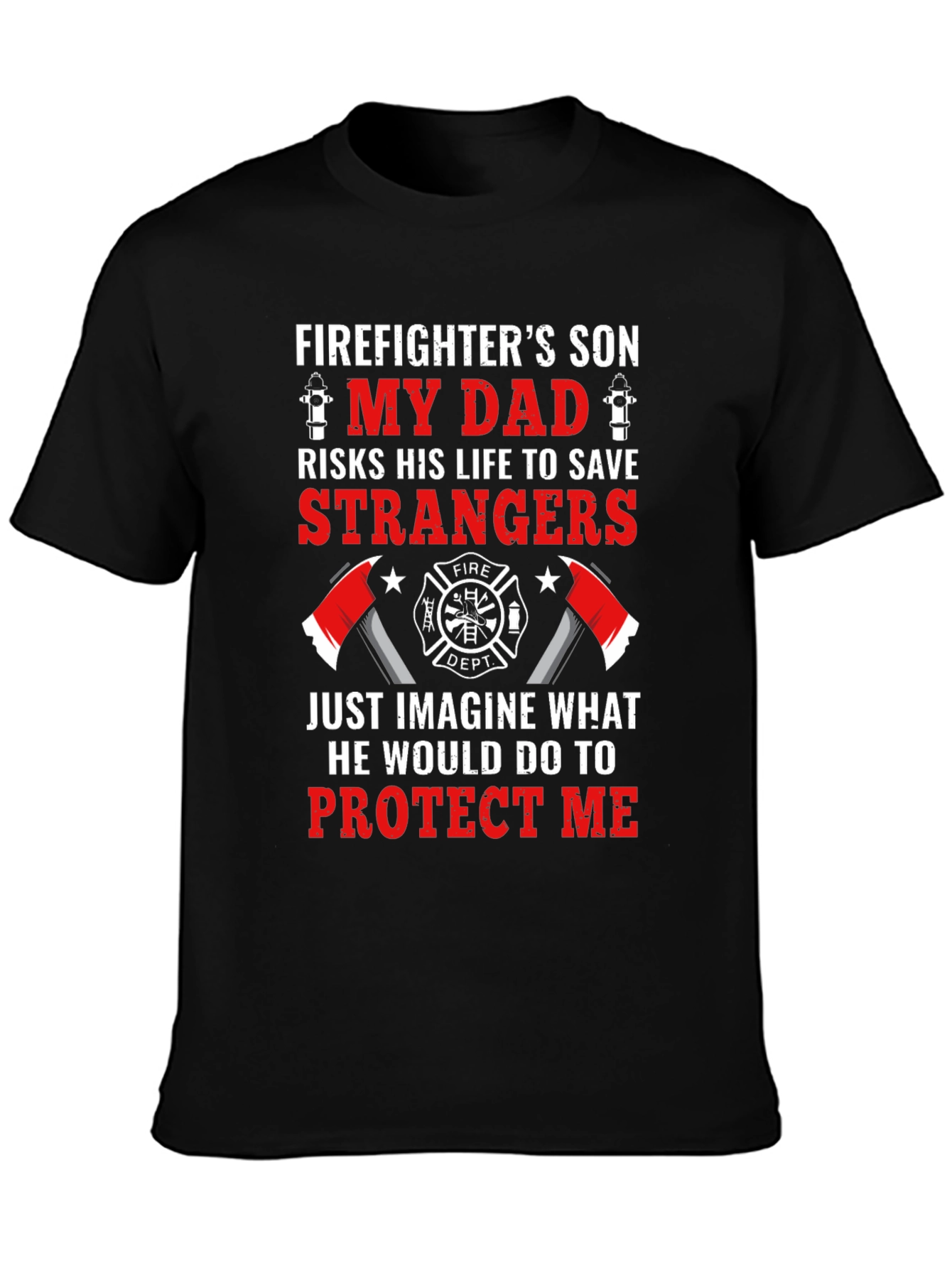 Firefighters Son Graphic T-Shirt