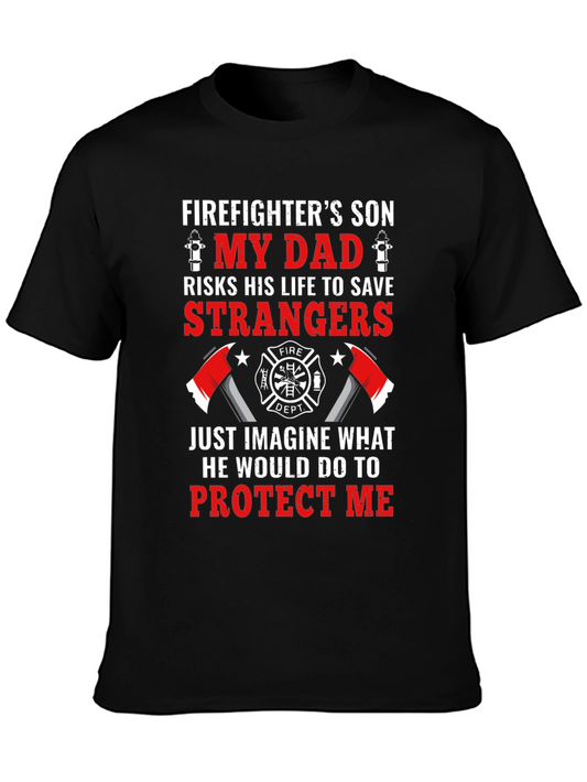 Firefighters Son Graphic T-Shirt