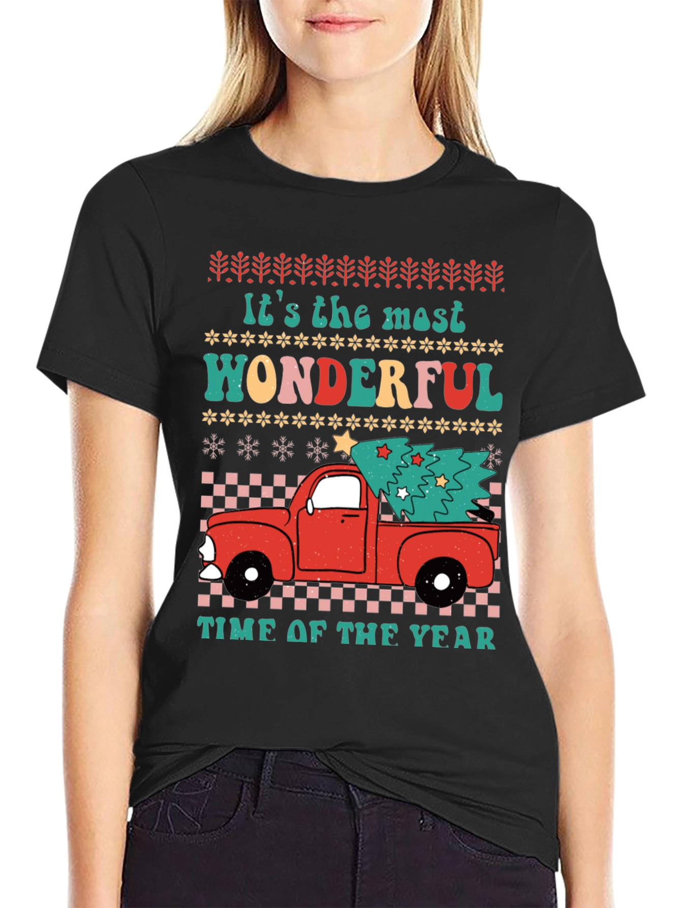 Wonderful Time of Year Truck Christmas Tee