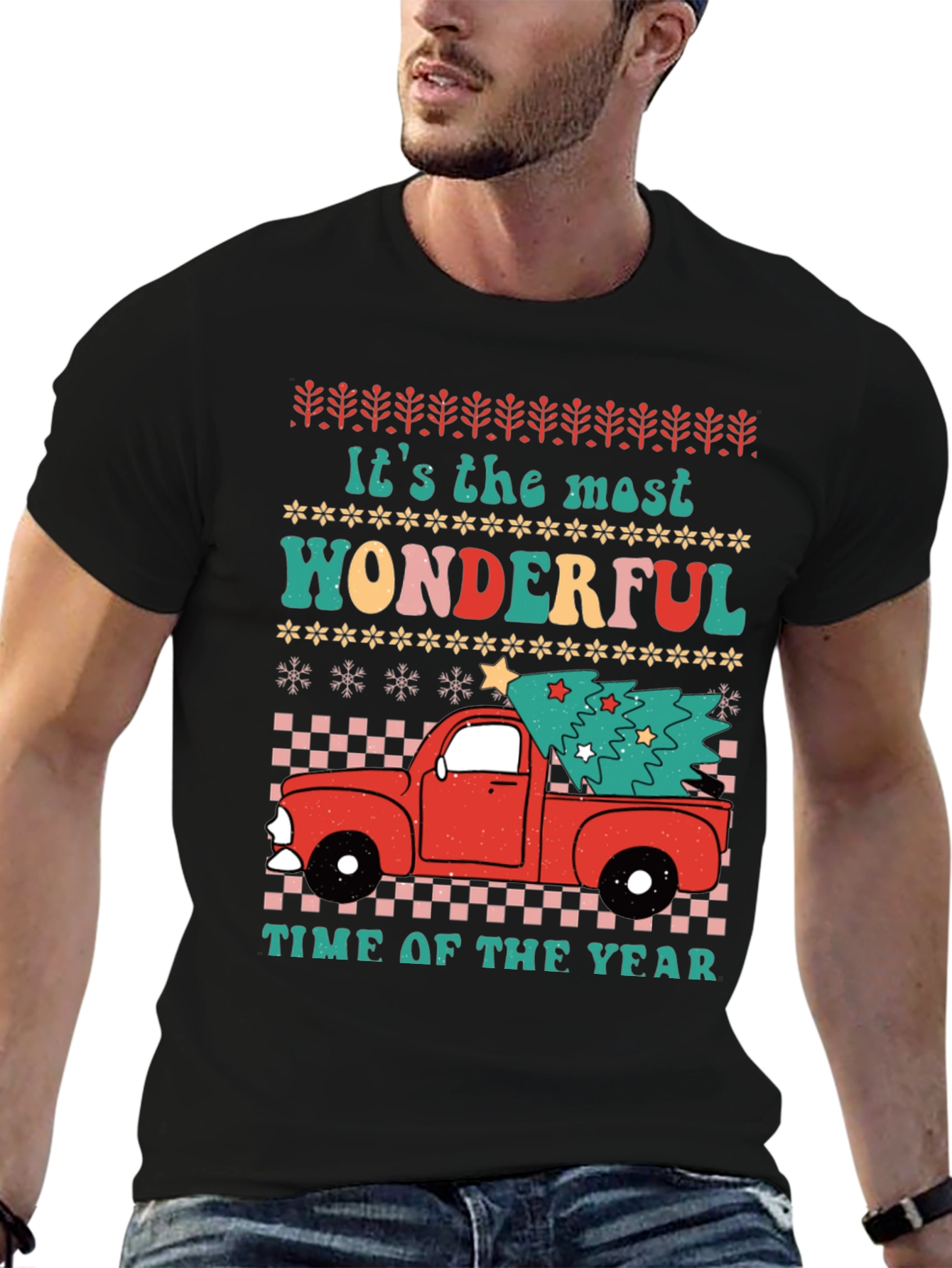 Wonderful Time of Year Truck Christmas Tee