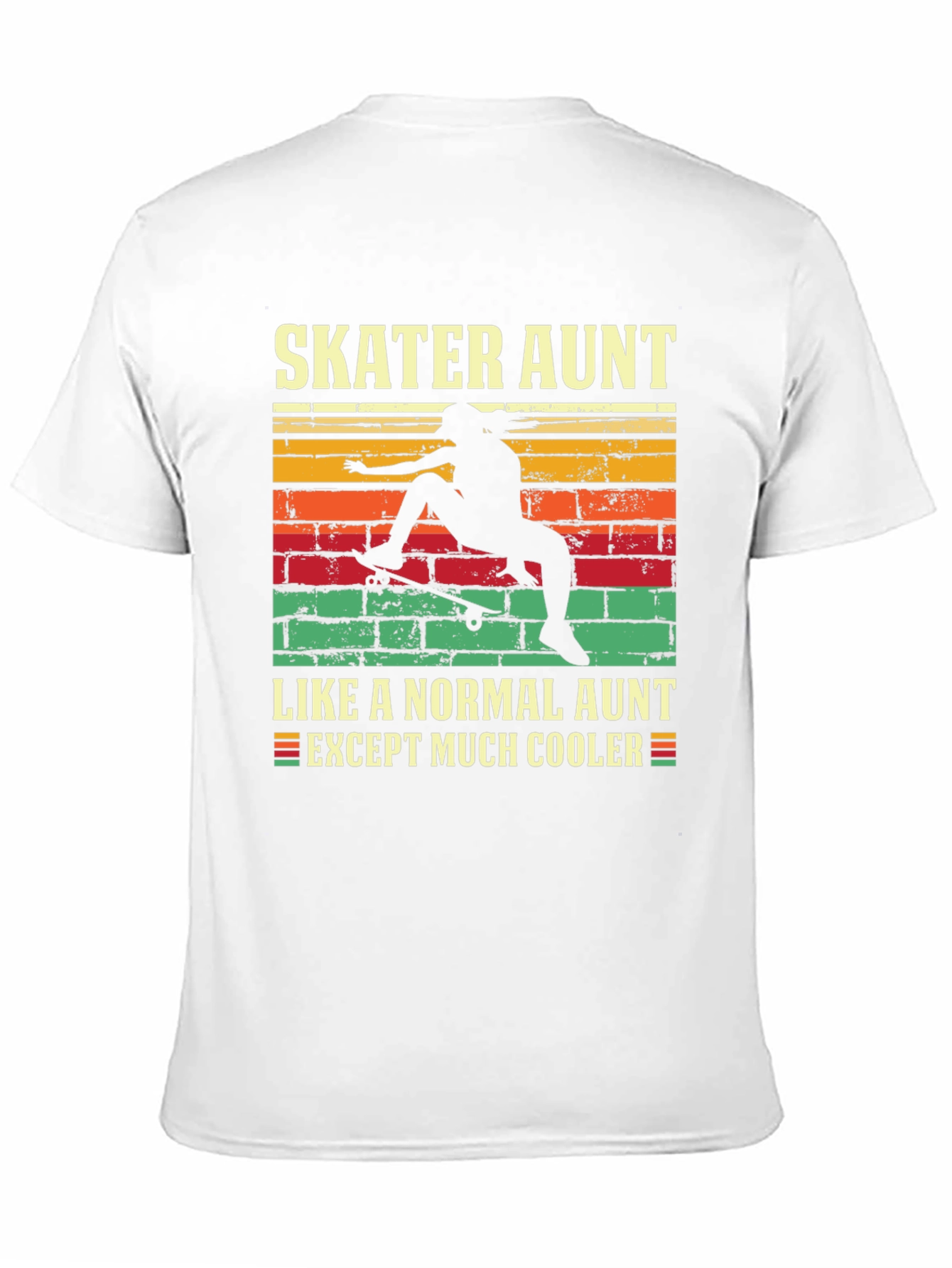 Skater Aunt Graphic Tee - Cool Aunt T-Shirt