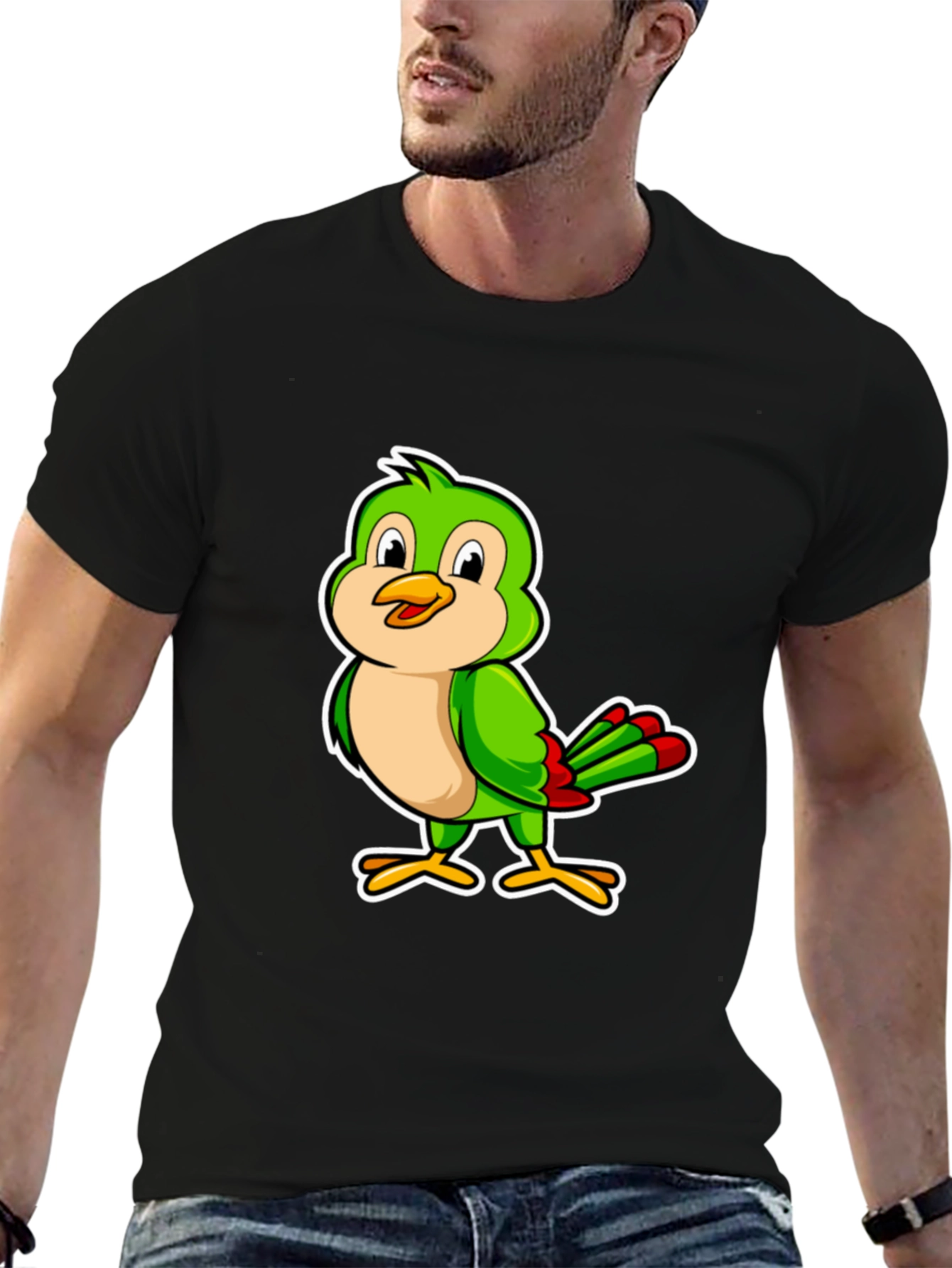 Cartoon Bird Graphic T-Shirt - Stylish & Fun
