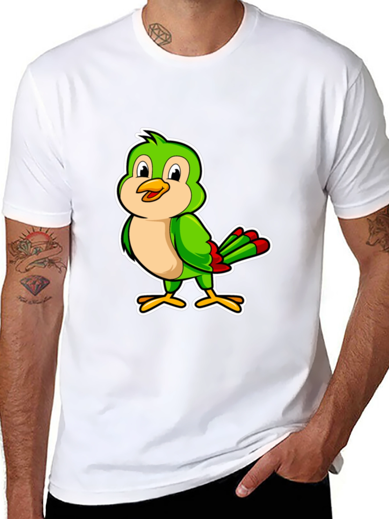 Cartoon Bird Graphic T-Shirt - Stylish & Fun