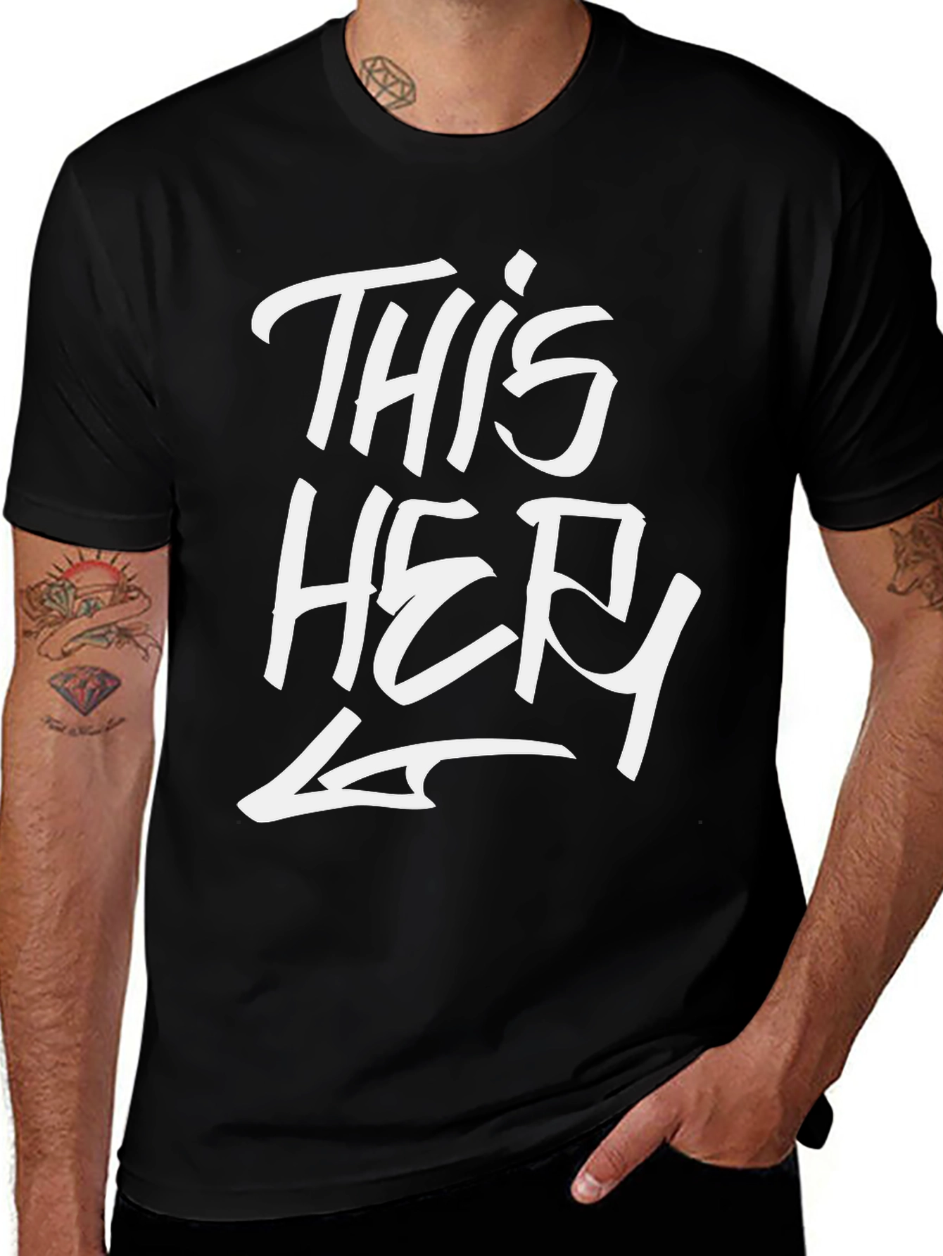 This Her - Mens Graphic Tee - Black