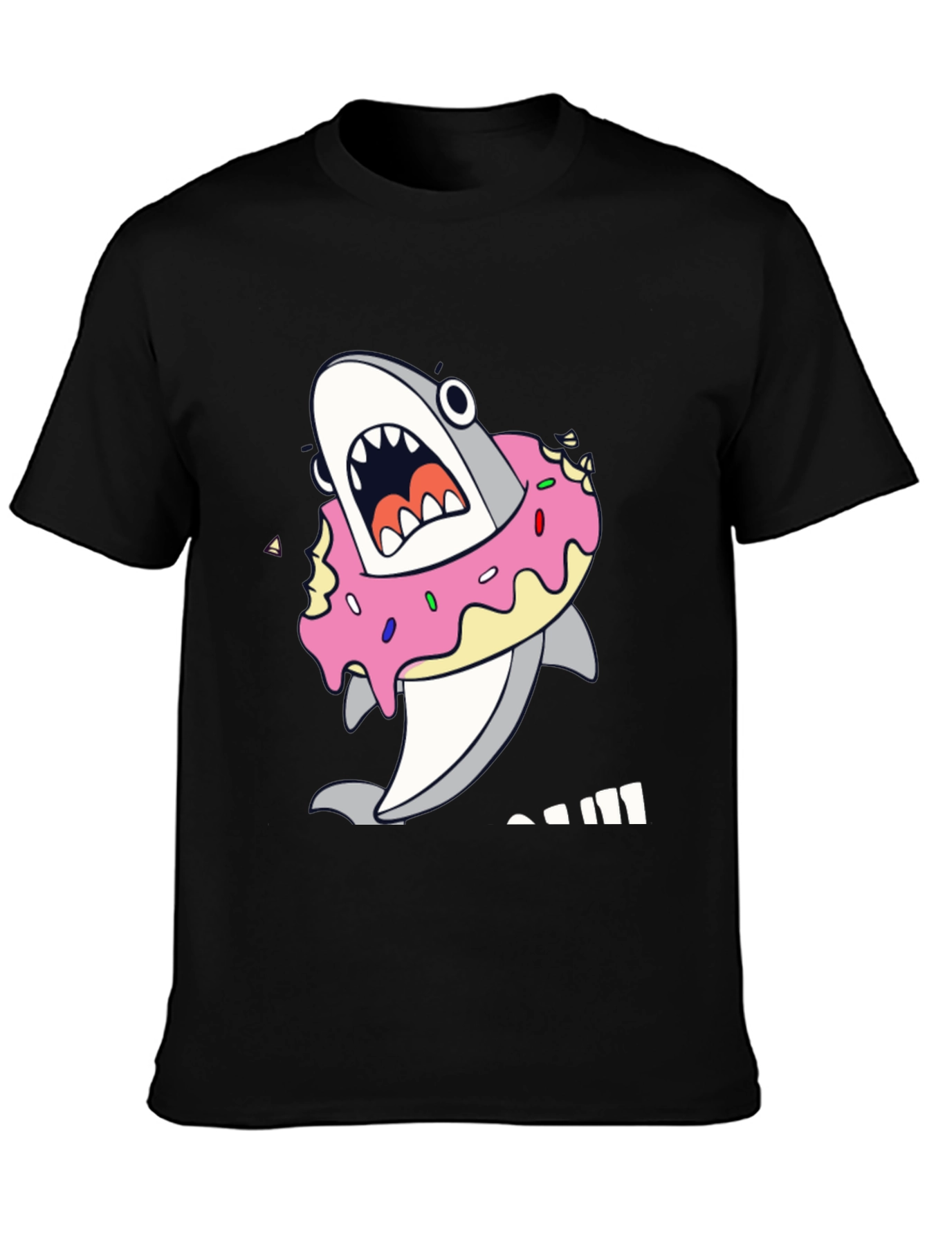 Shark Donut T-Shirt - Cute Graphic Tee