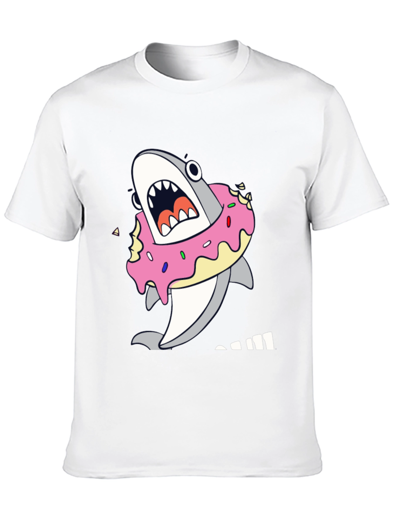 Shark Donut T-Shirt - Cute Graphic Tee