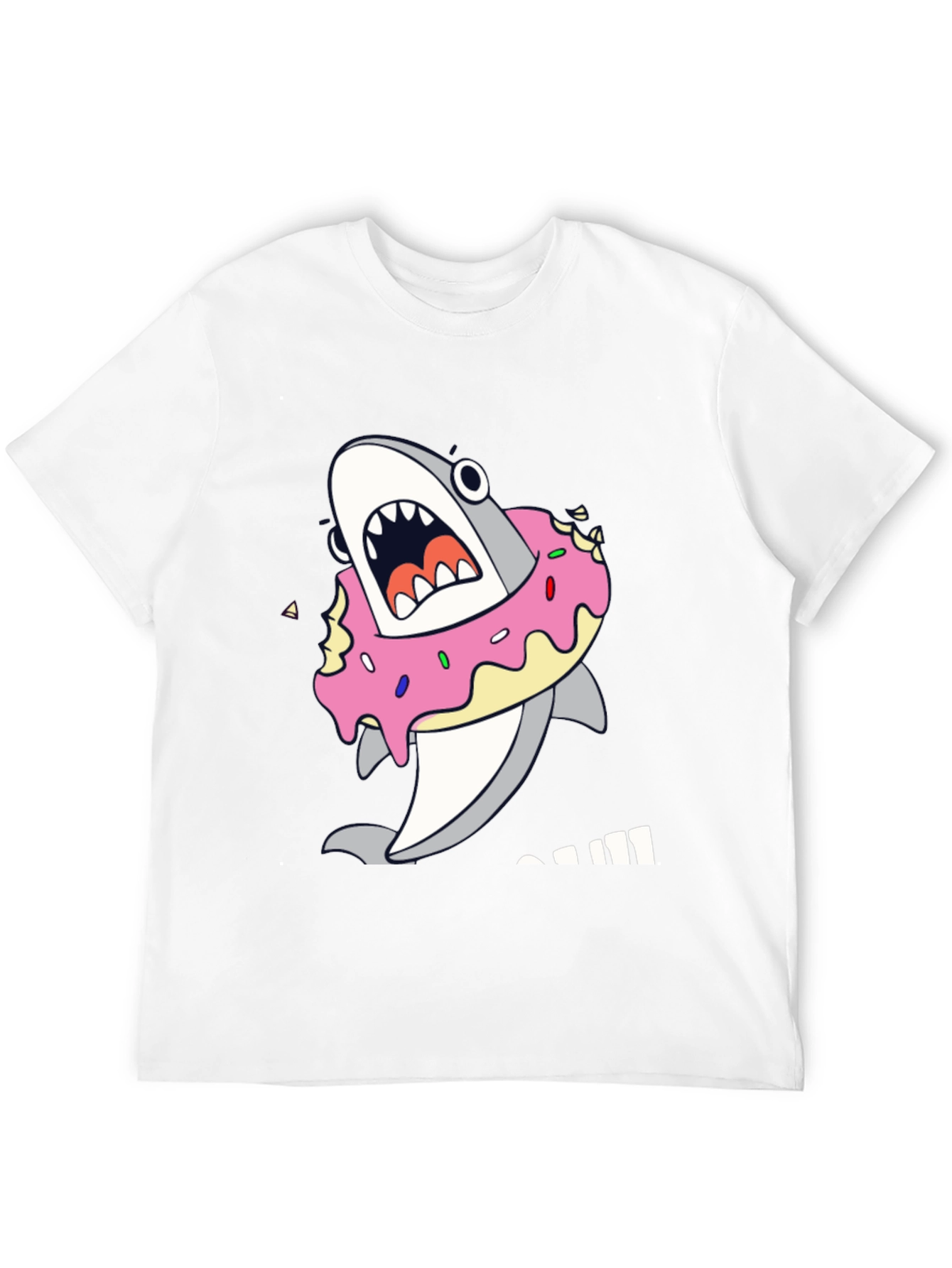 Shark Donut T-Shirt - Cute Graphic Tee