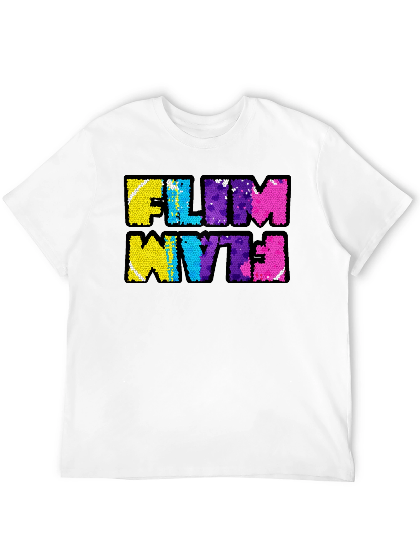 FILM WYTE Sequin Graphic T-Shirt