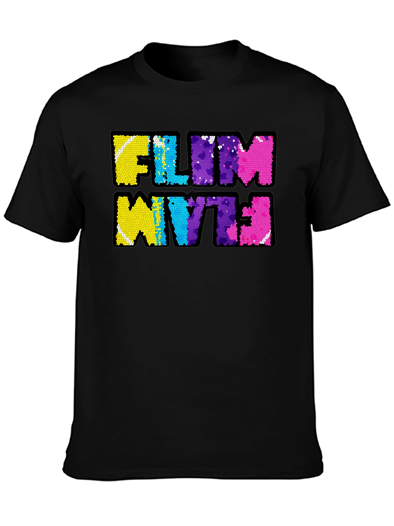 FILM WYTE Sequin Graphic T-Shirt
