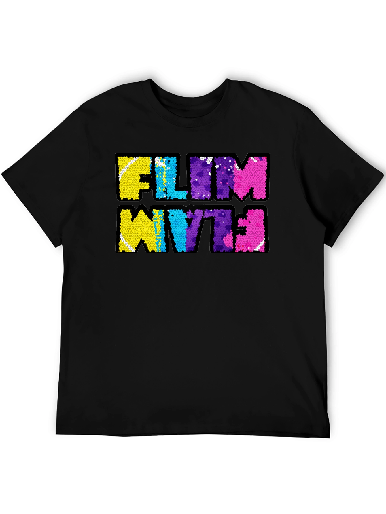 FILM WYTE Sequin Graphic T-Shirt