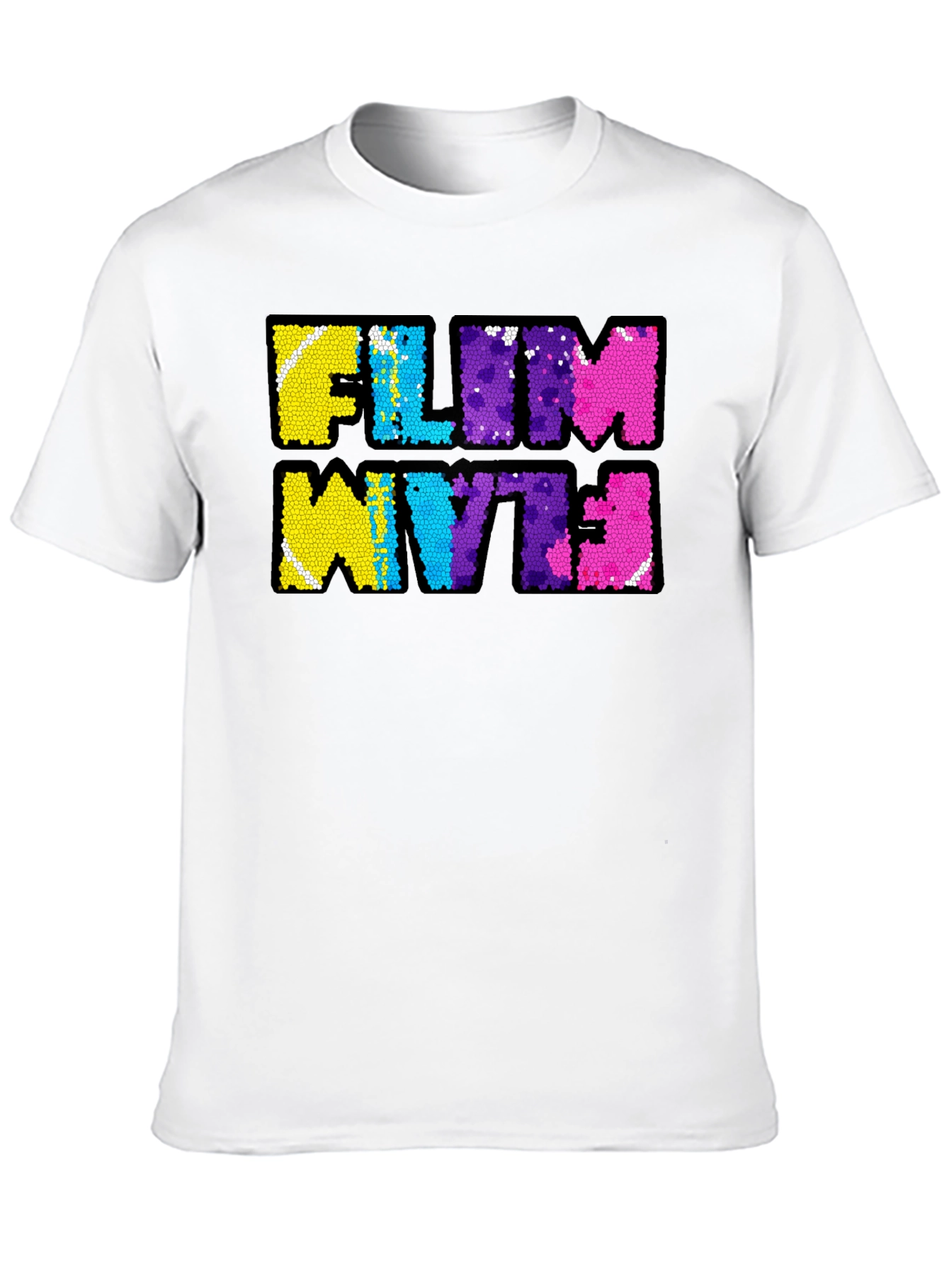FILM WYTE Sequin Graphic T-Shirt