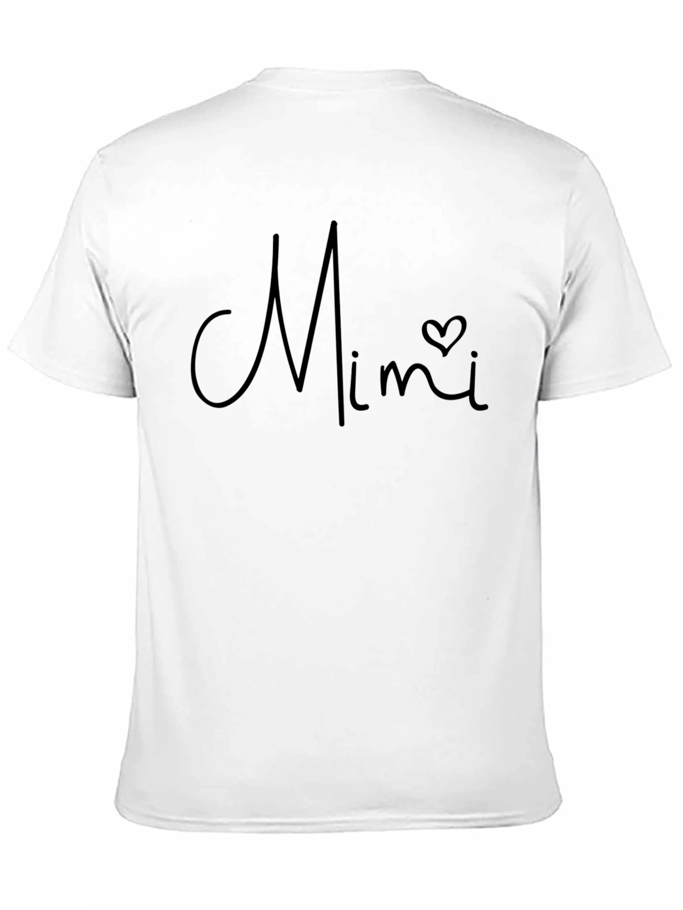 Mimi Heart Graphic Black T-Shirt