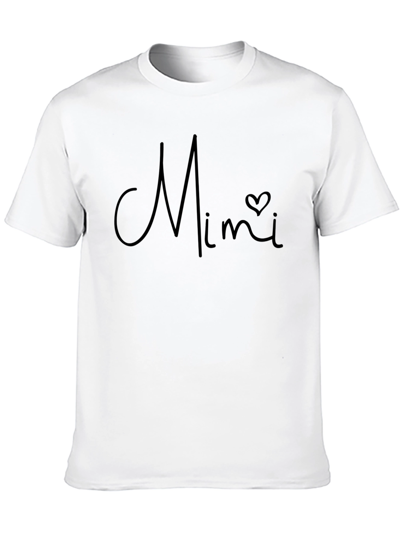 Mimi Heart Graphic Black T-Shirt