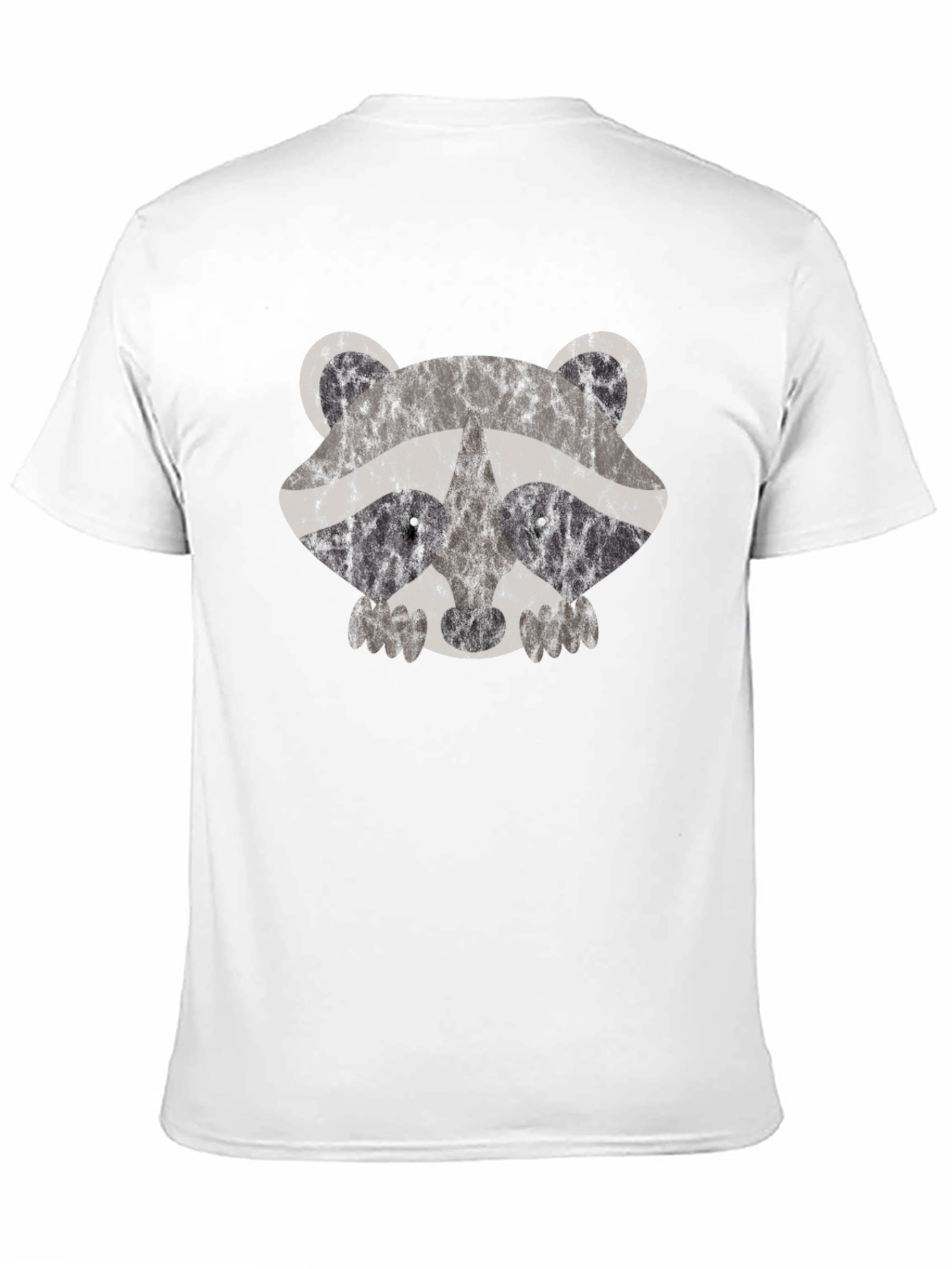 Cute Raccoon Graphic Tee - Mens Black T-Shirt