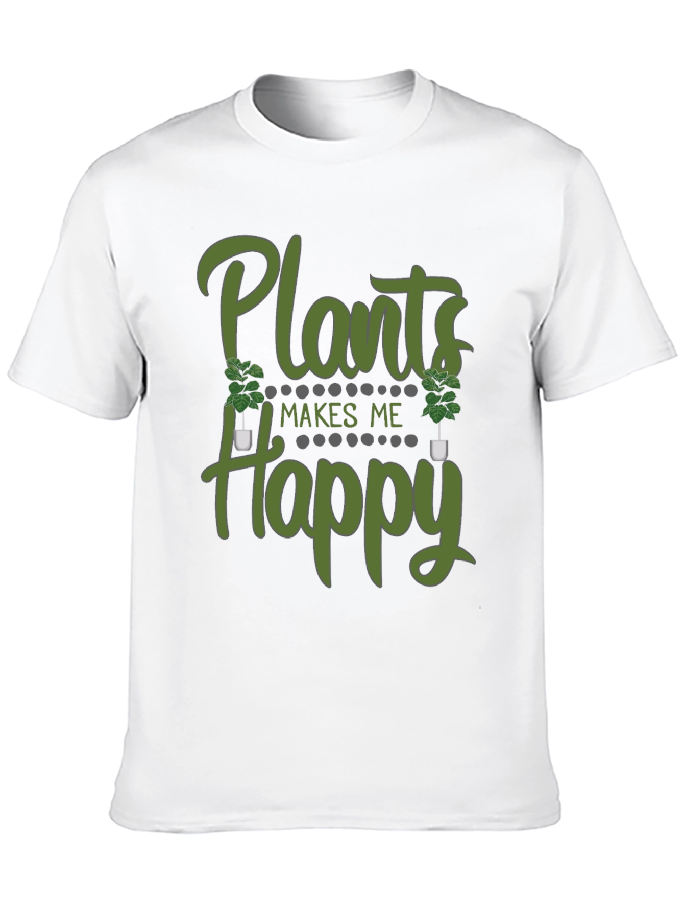 Plants Make Me Happy Graphic T-Shirt