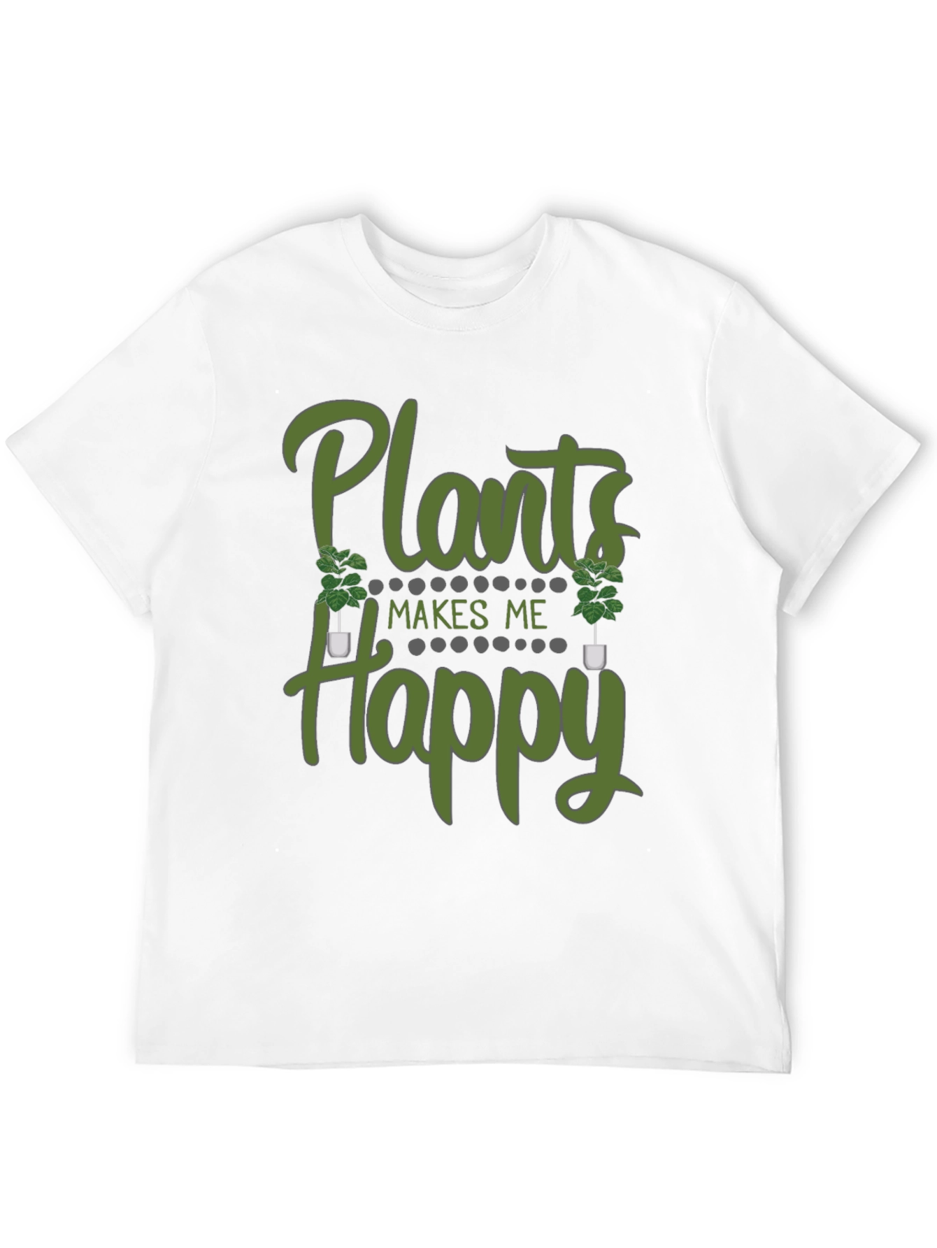 Plants Make Me Happy Graphic T-Shirt