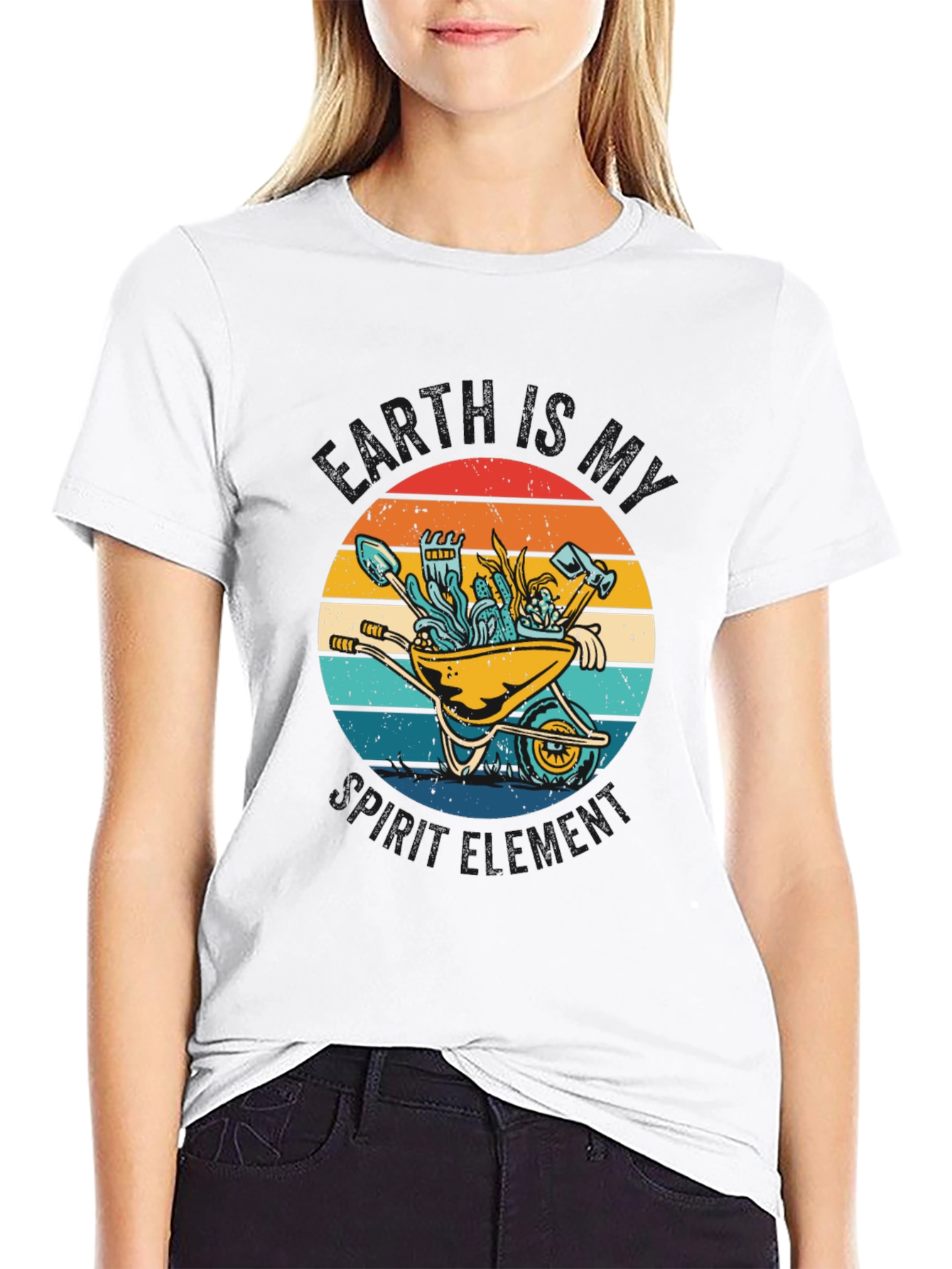 Gardening Cart Retro T-Shirt