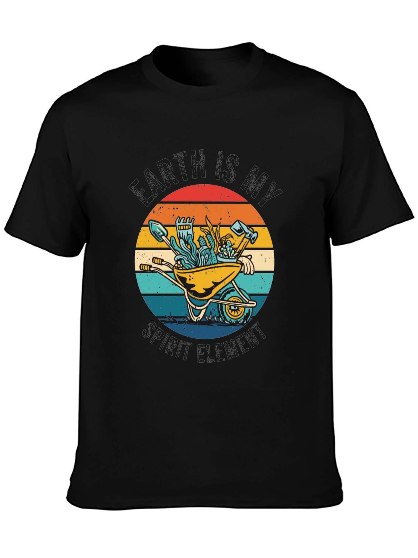 Gardening Cart Retro T-Shirt