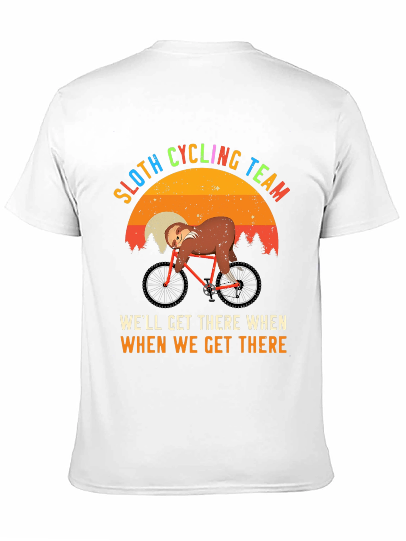 Sloth Cycling Team T-Shirt - Funny Graphic Tee