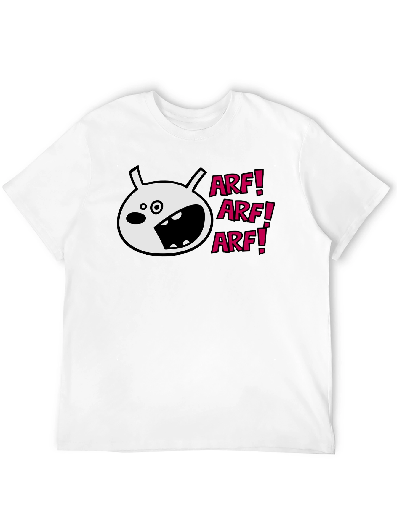 Arf! Graphic Print Black T-Shirt