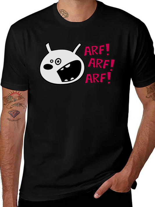 Arf! Graphic Print Black T-Shirt