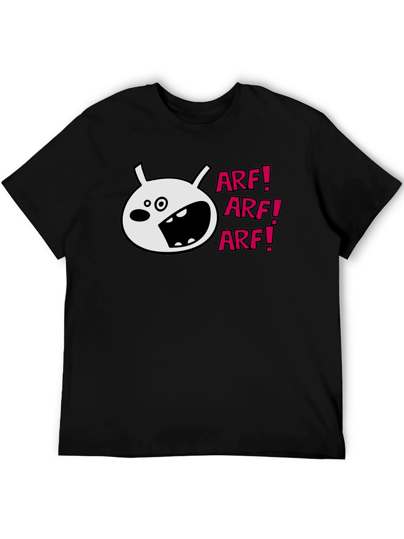 Arf! Graphic Print Black T-Shirt