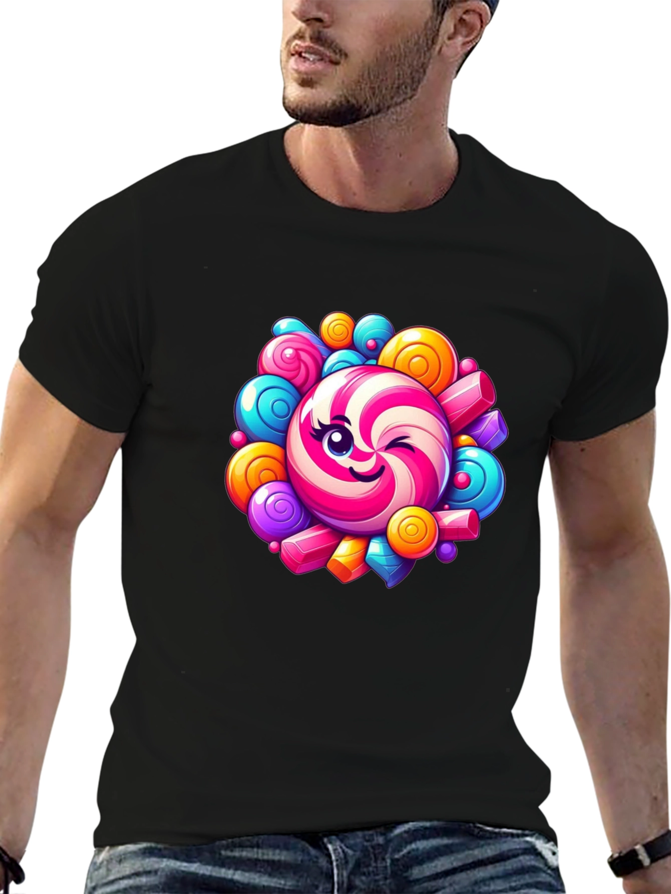 Sweet Candy Graphic Tee - Unisex Cotton T-Shirt