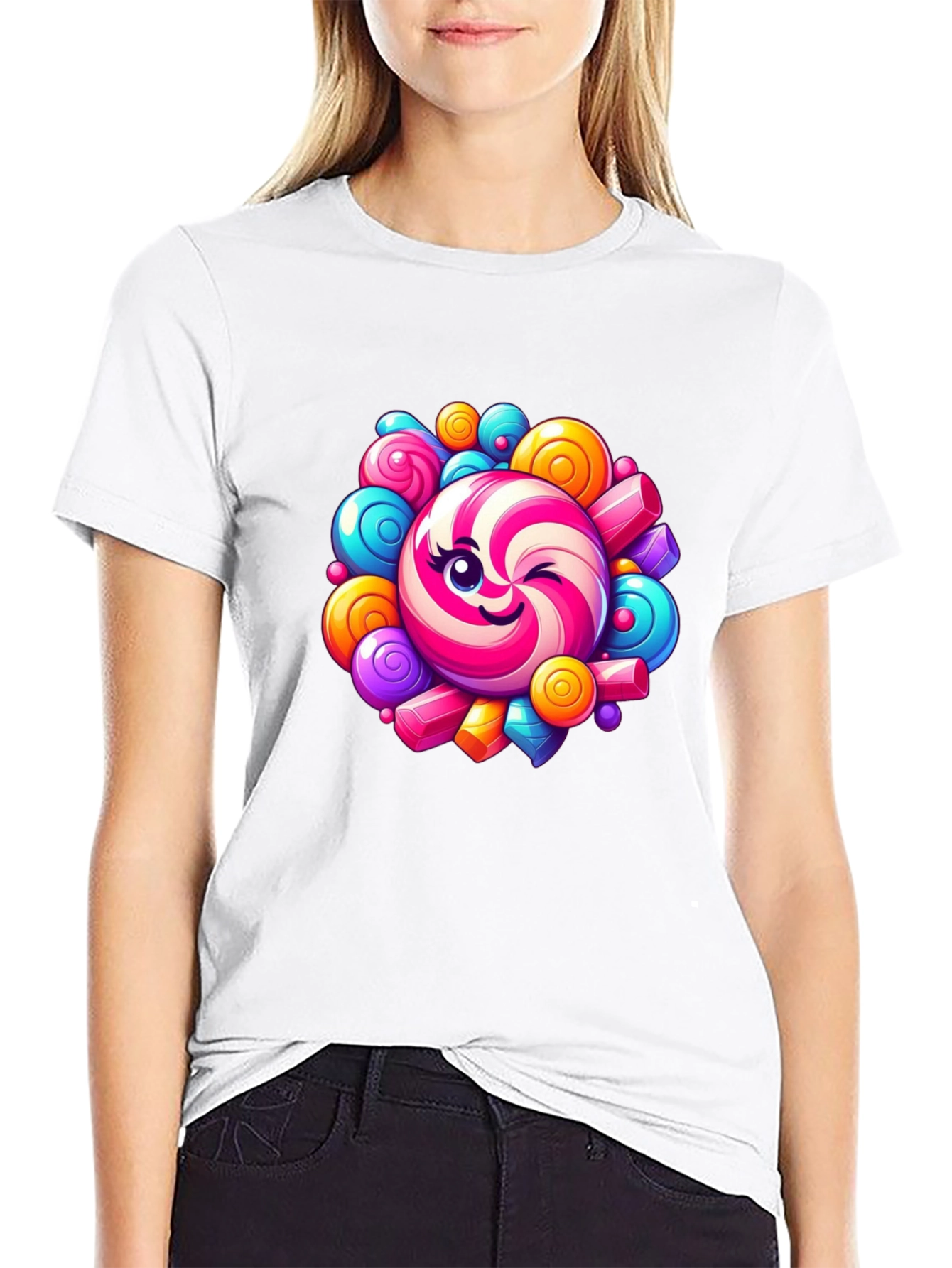 Sweet Candy Graphic Tee - Unisex Cotton T-Shirt